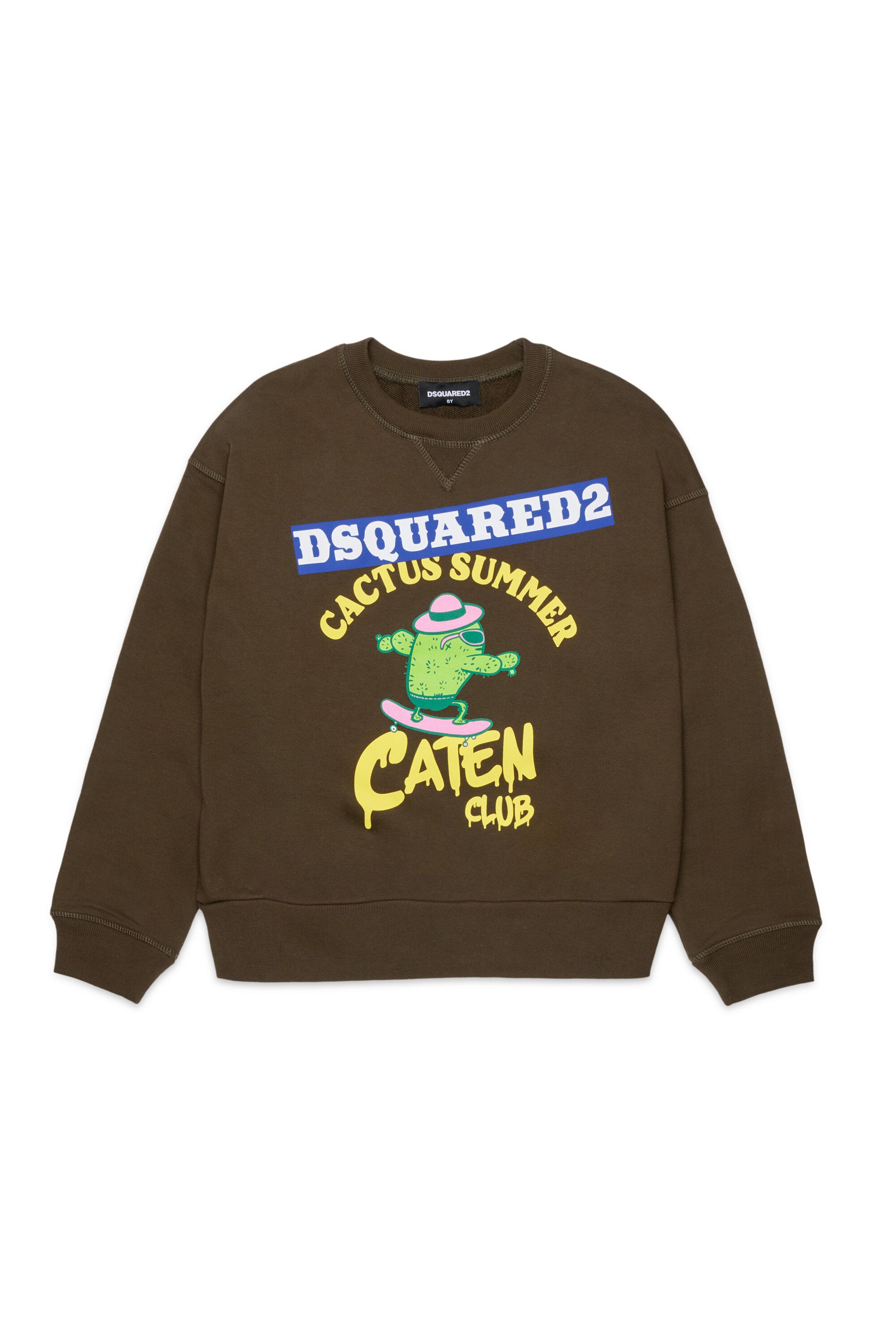 Sudadera de cuello redondo con logo estampado