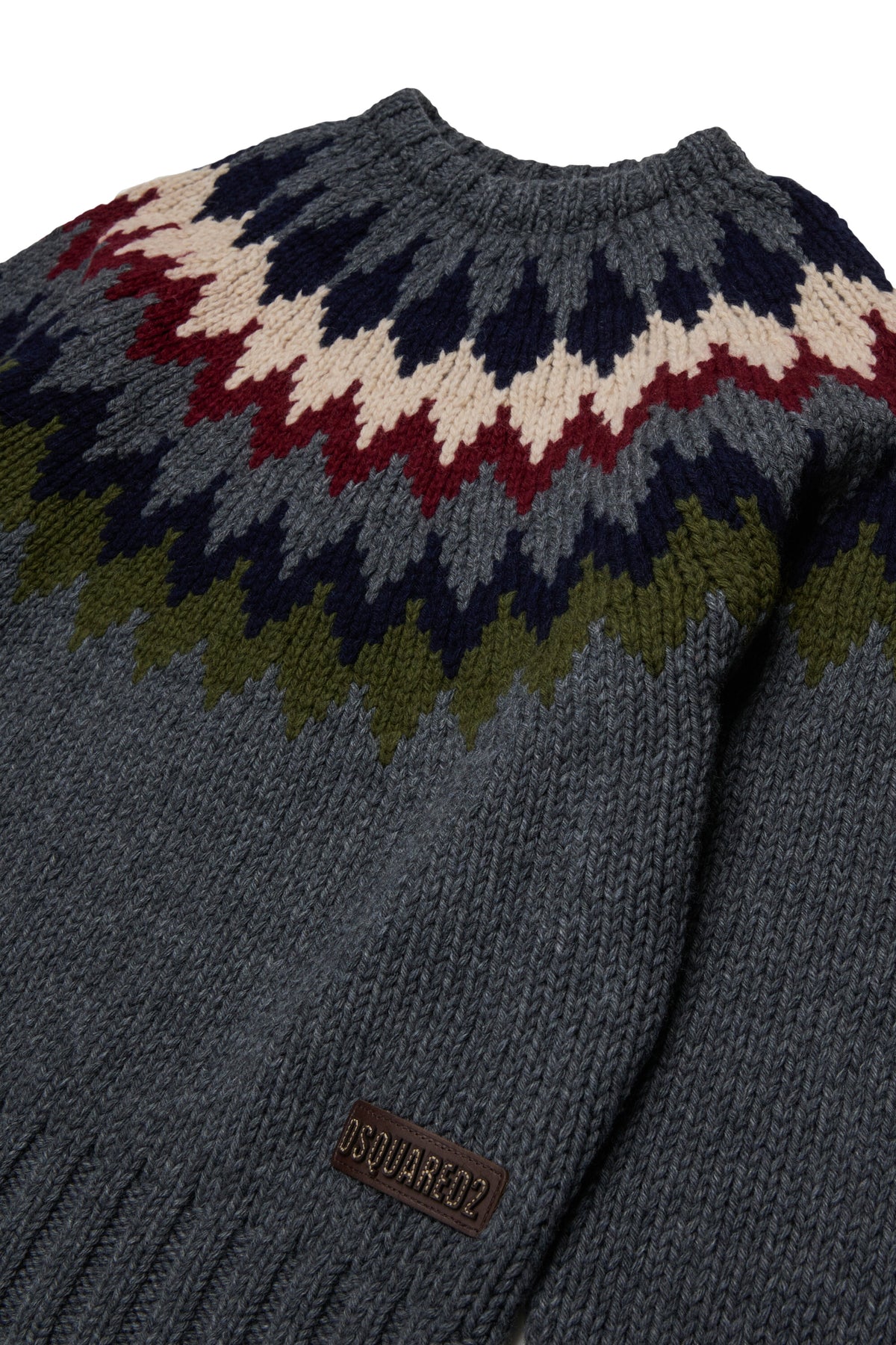 Crew-neck pullover with logo