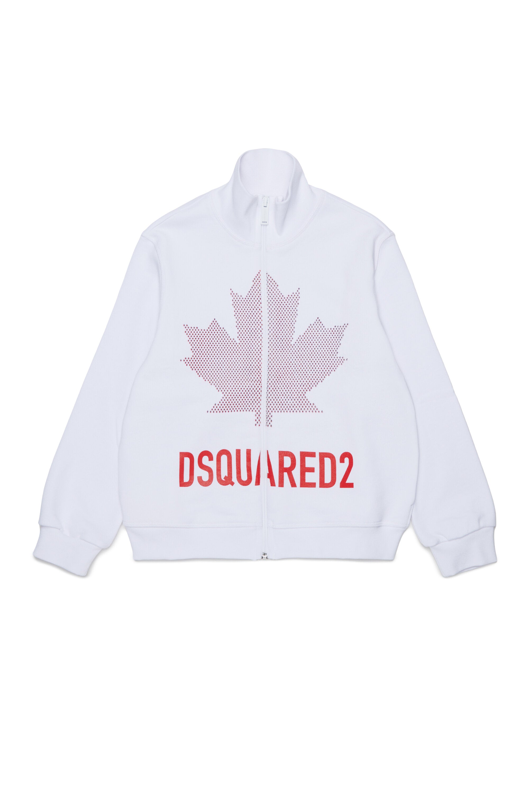 Sudadera con cremallera completa y logo