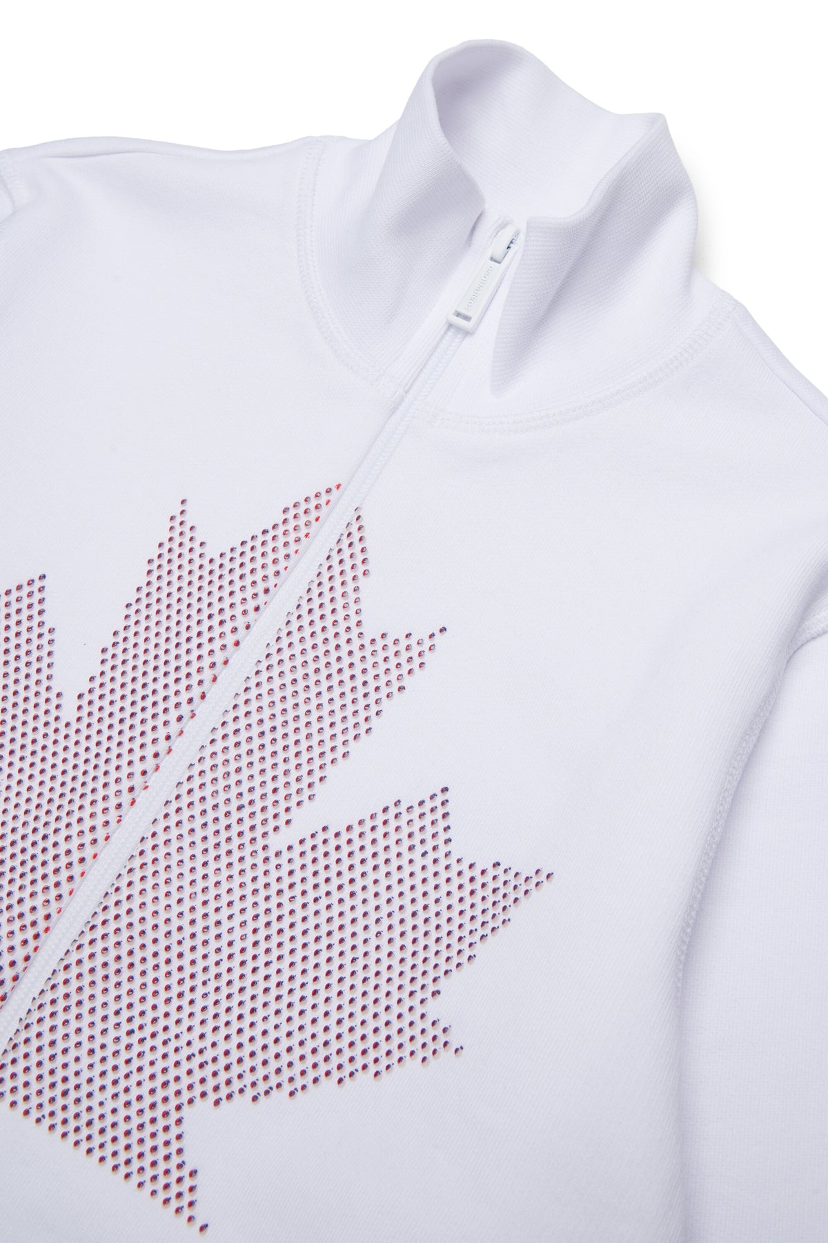 Sudadera con cremallera completa y logo