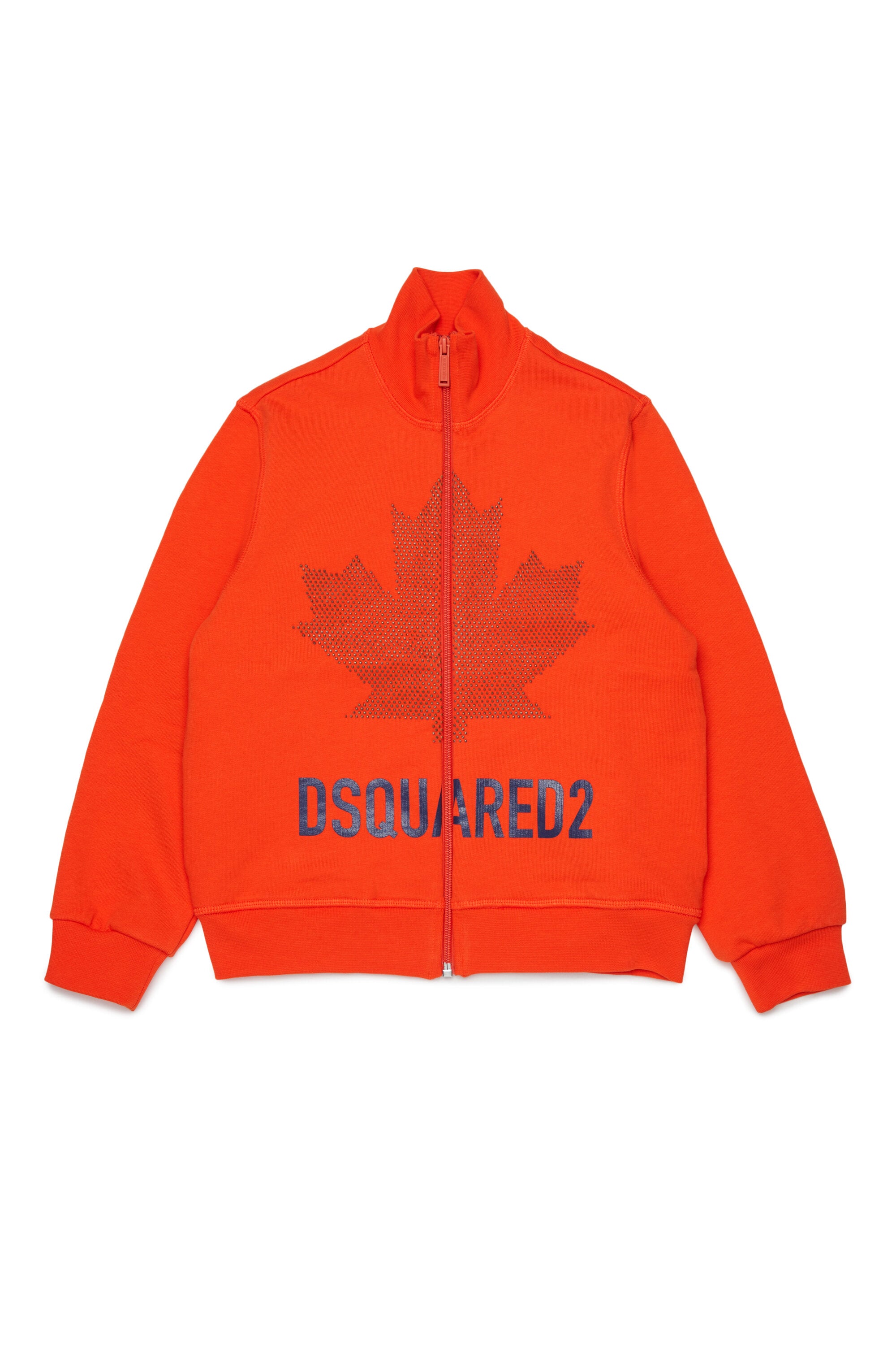 Sudadera con cremallera completa y logo