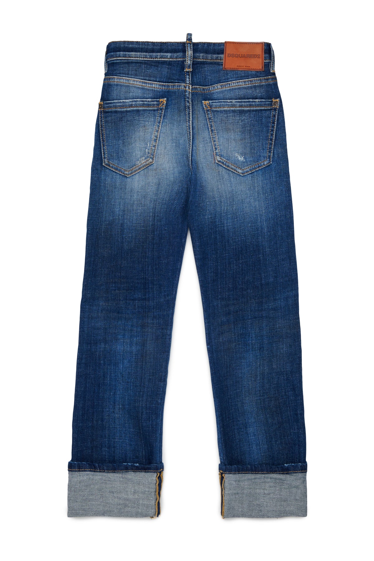 Straight-leg jeans in medium blue wash - Tomboy