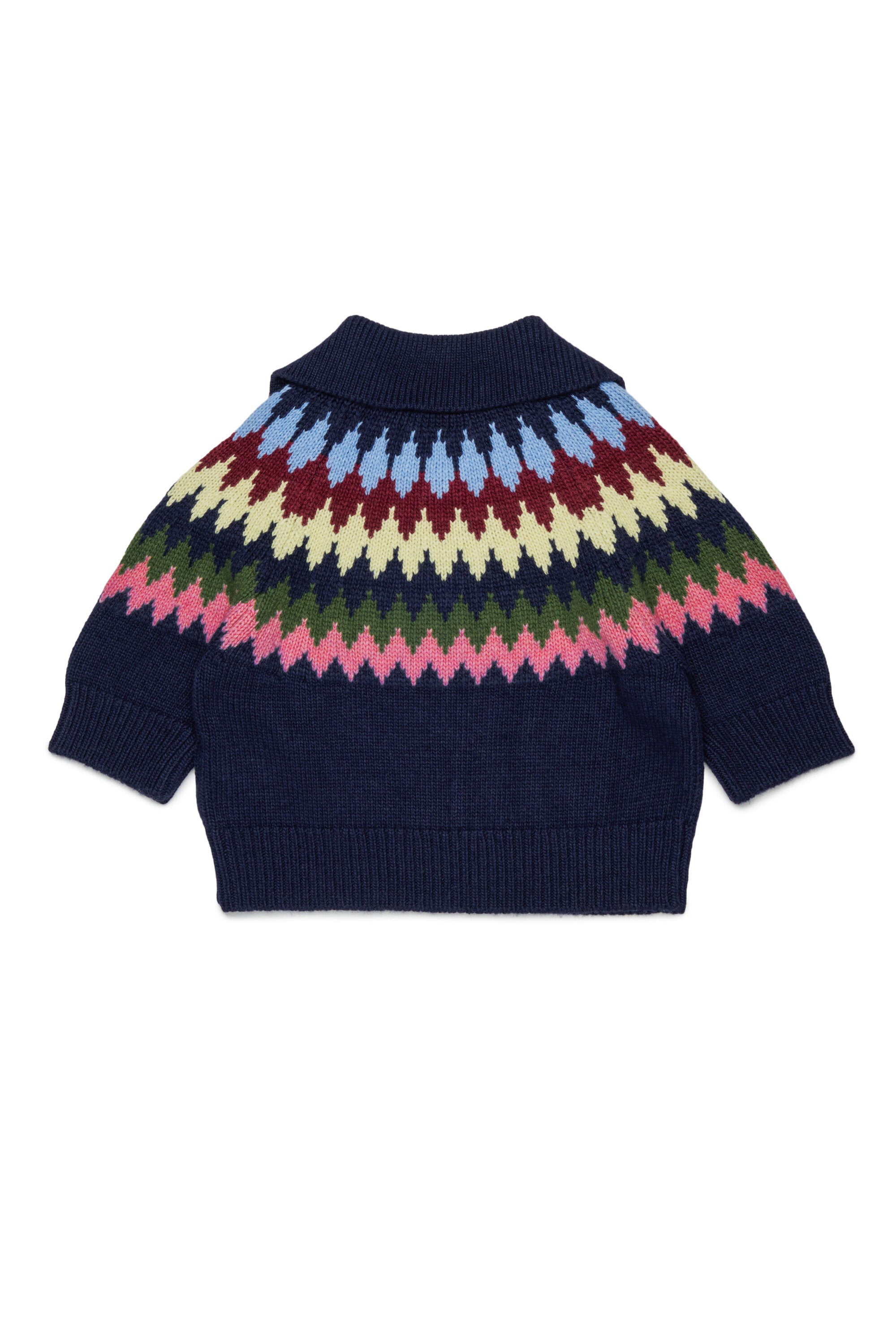 Jacquard pullover with logo
