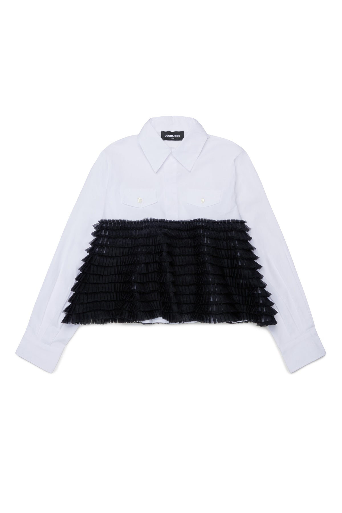 Camisa de manga larga con volantes