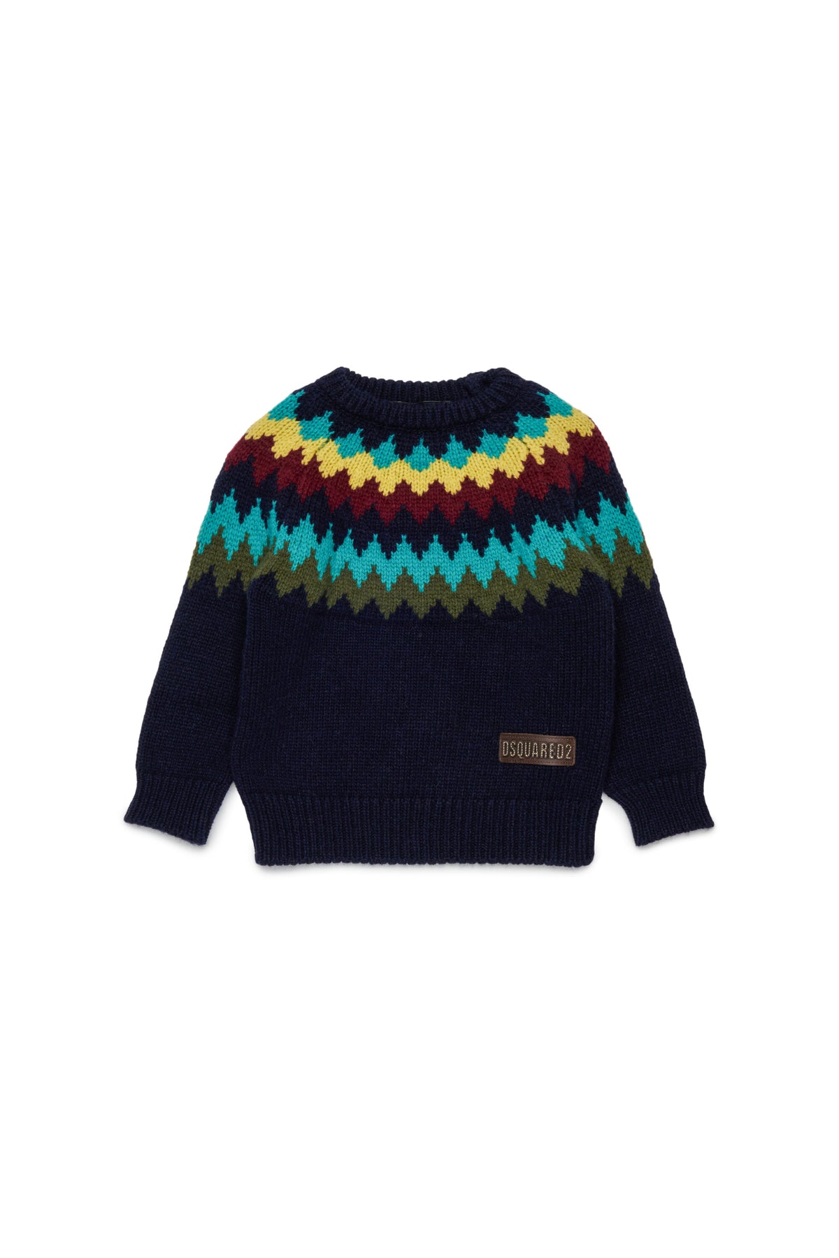 Crew-neck pullover with logo