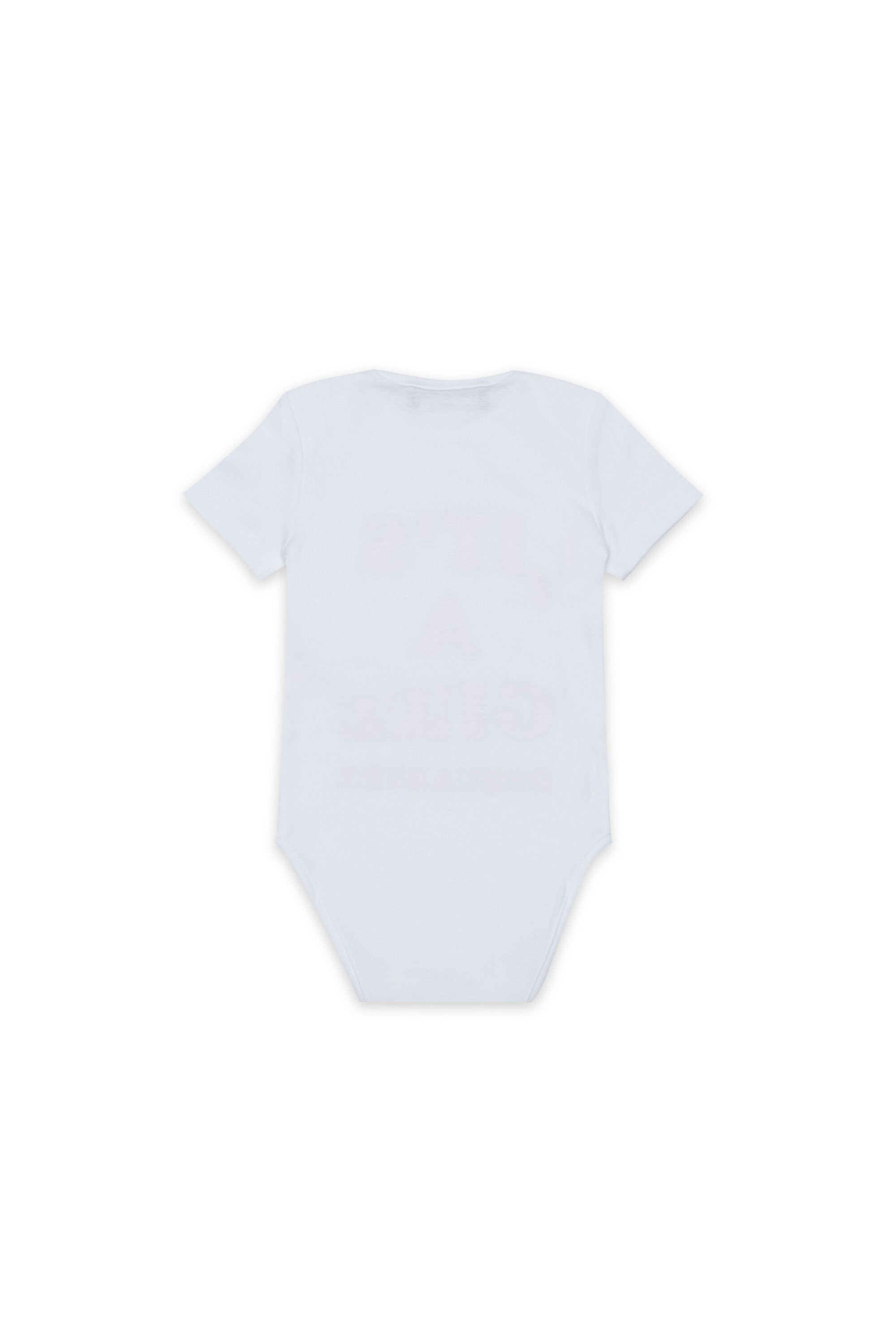 Short-sleeved bodysuit with logo