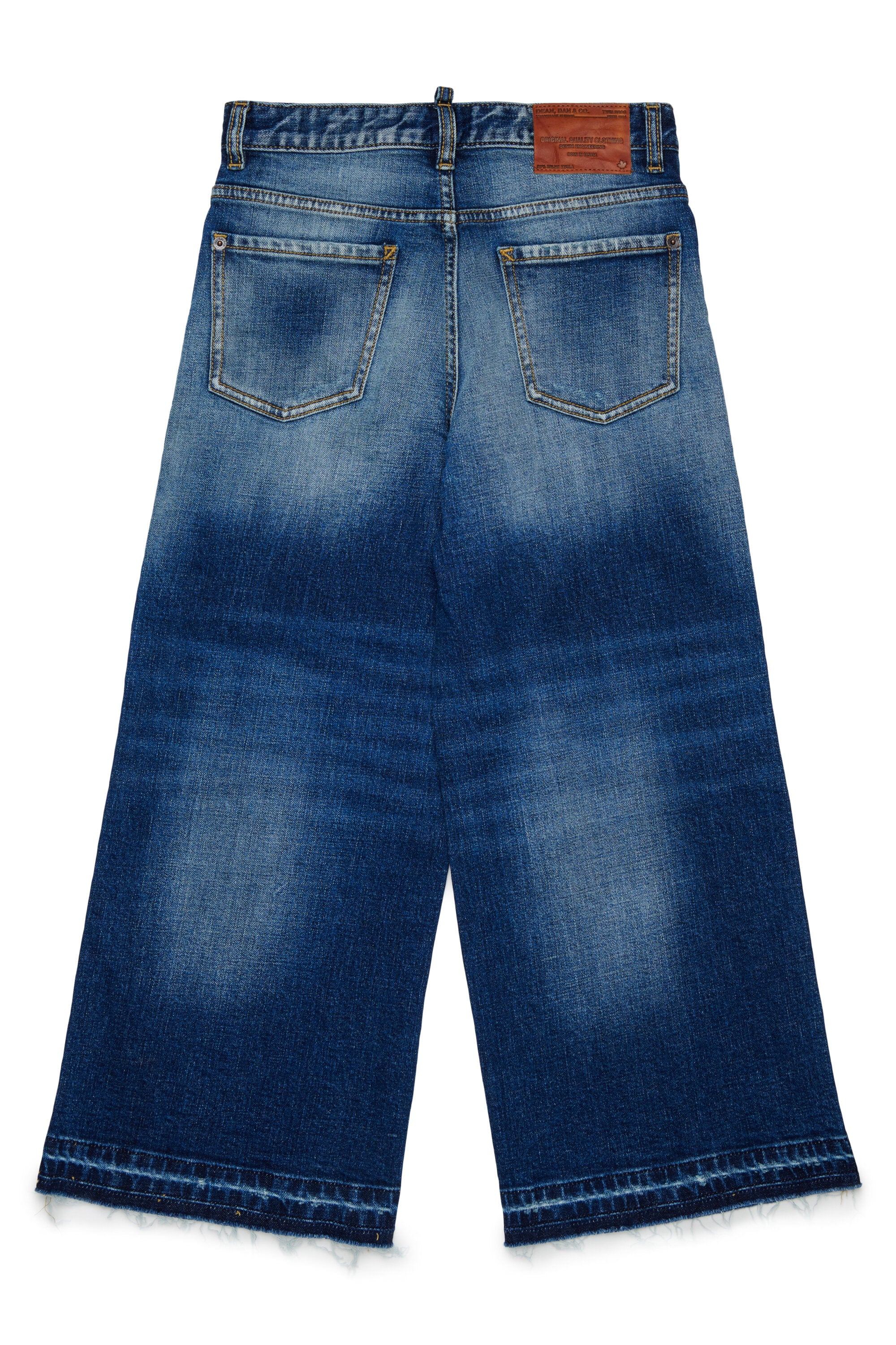 Jeans corte relajado en denim azul lavado medio - Baggy