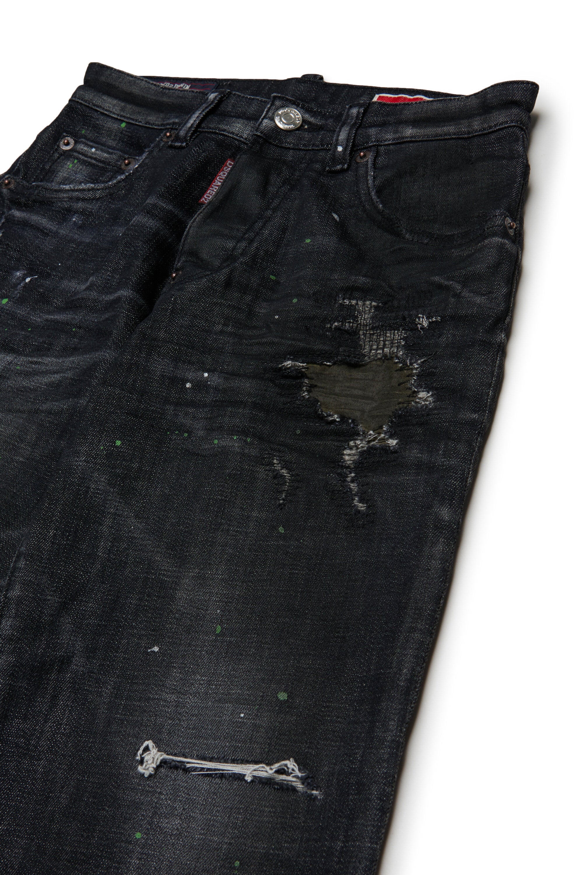 Relaxed fit jeans in black wash - Baggy