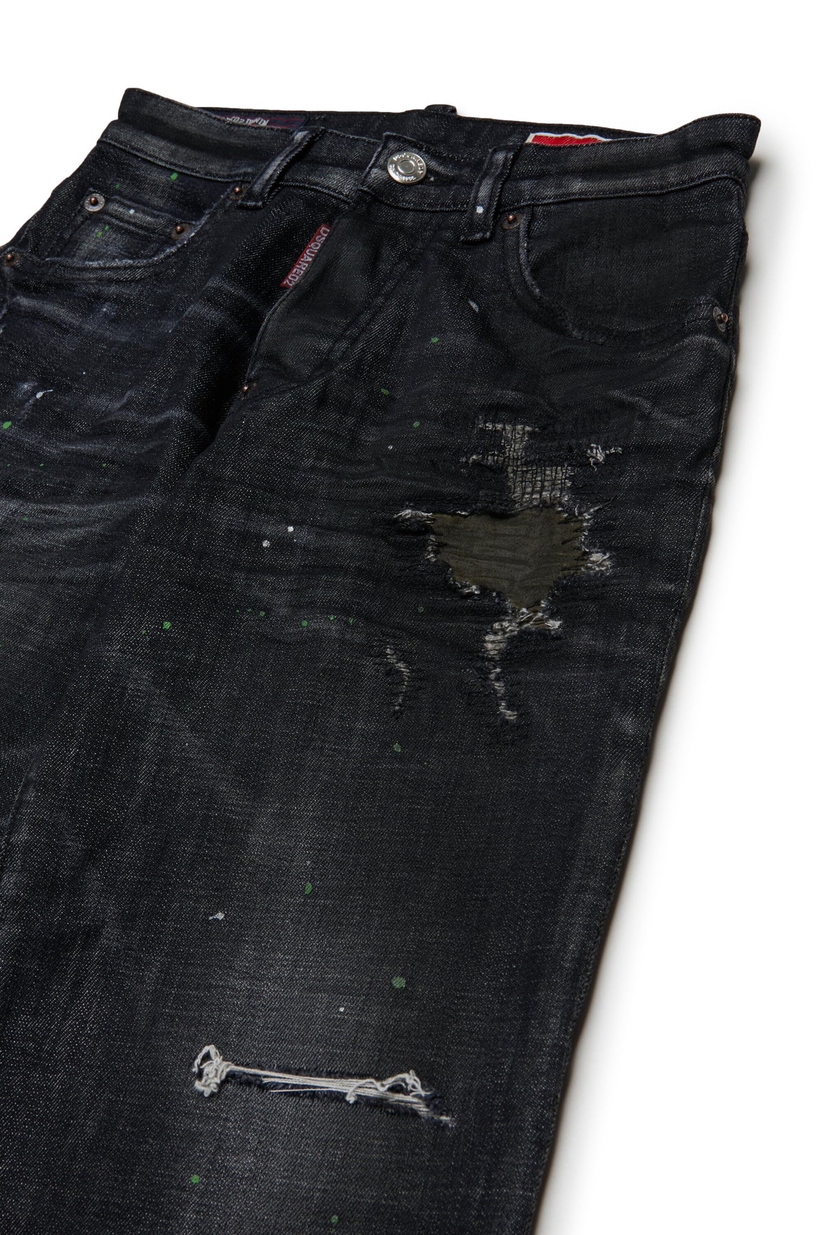 Relaxed fit jeans in black wash - Baggy