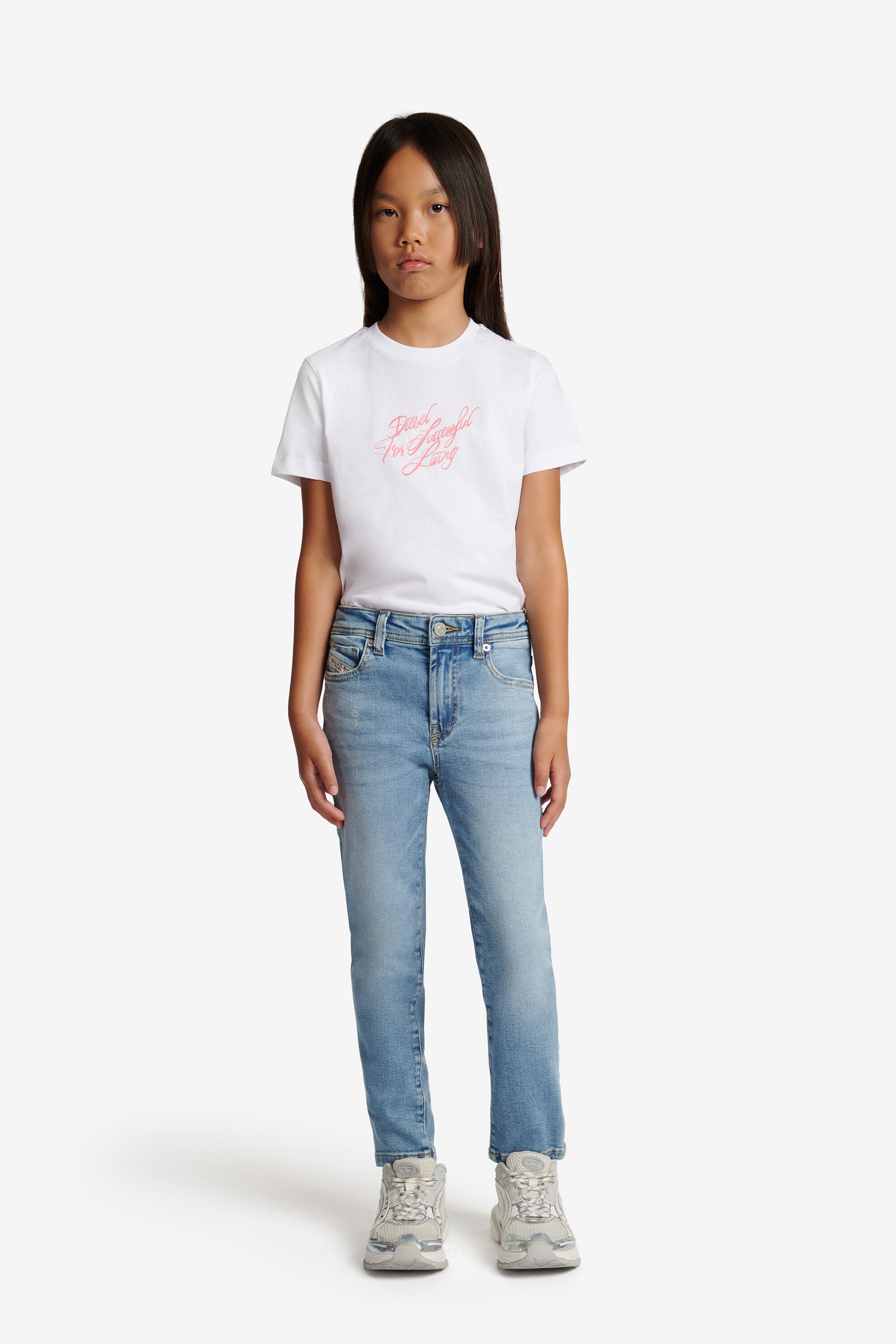 Jeans slim fit lavado azul claro - 2004