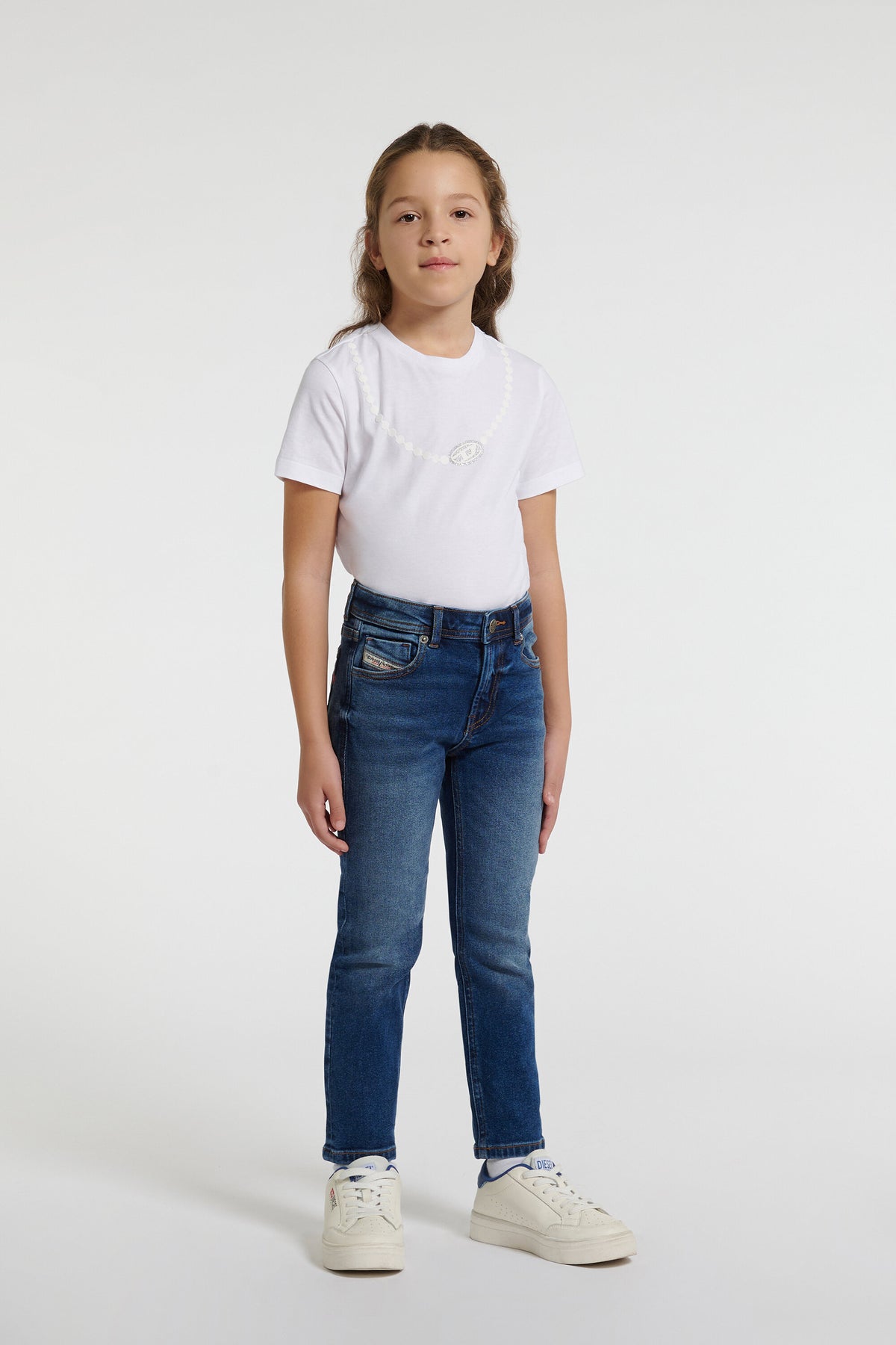 Jeans corte slim lavado azul medio - 2004