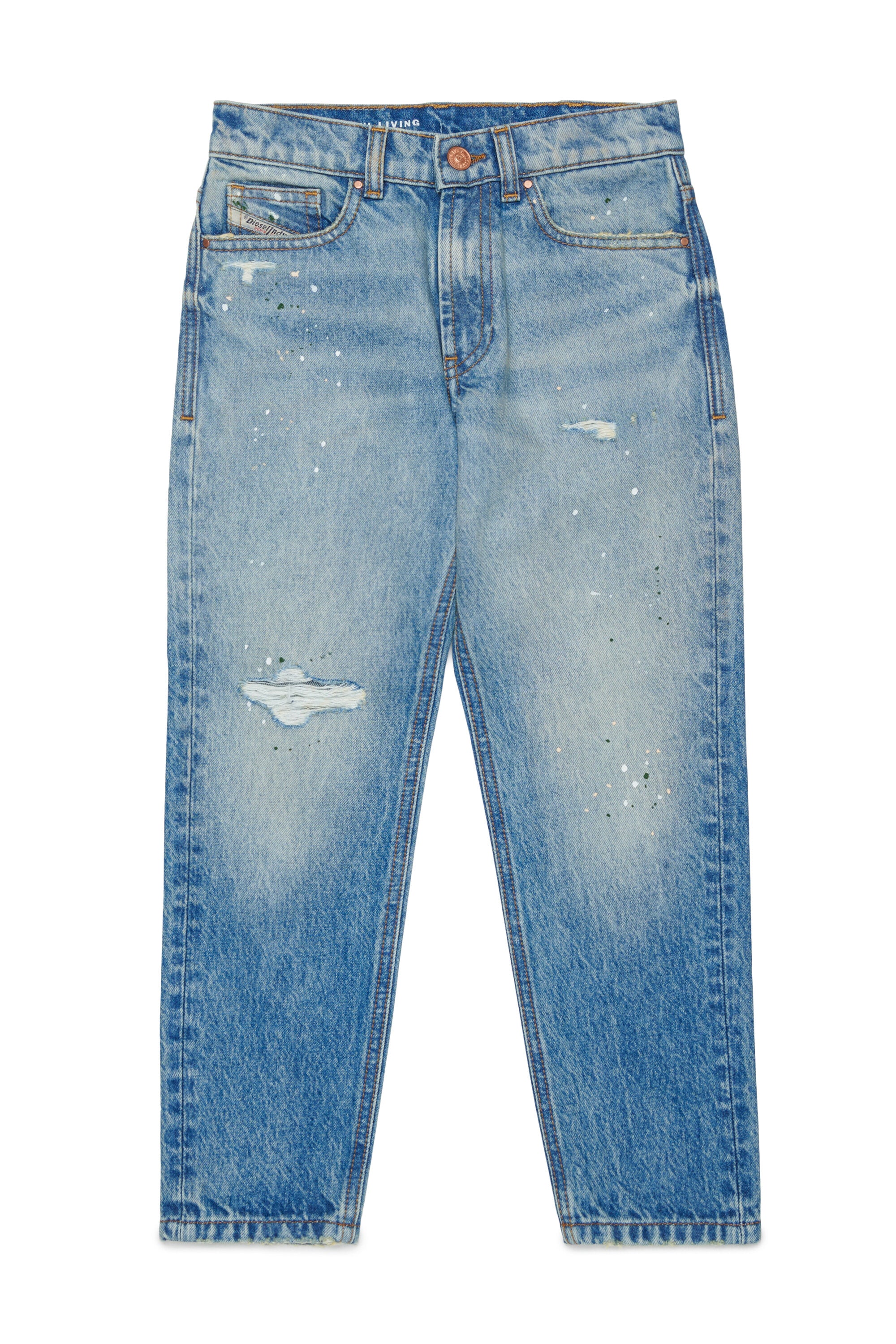 Jeans corte regular en denim azul claro - D-Lucas