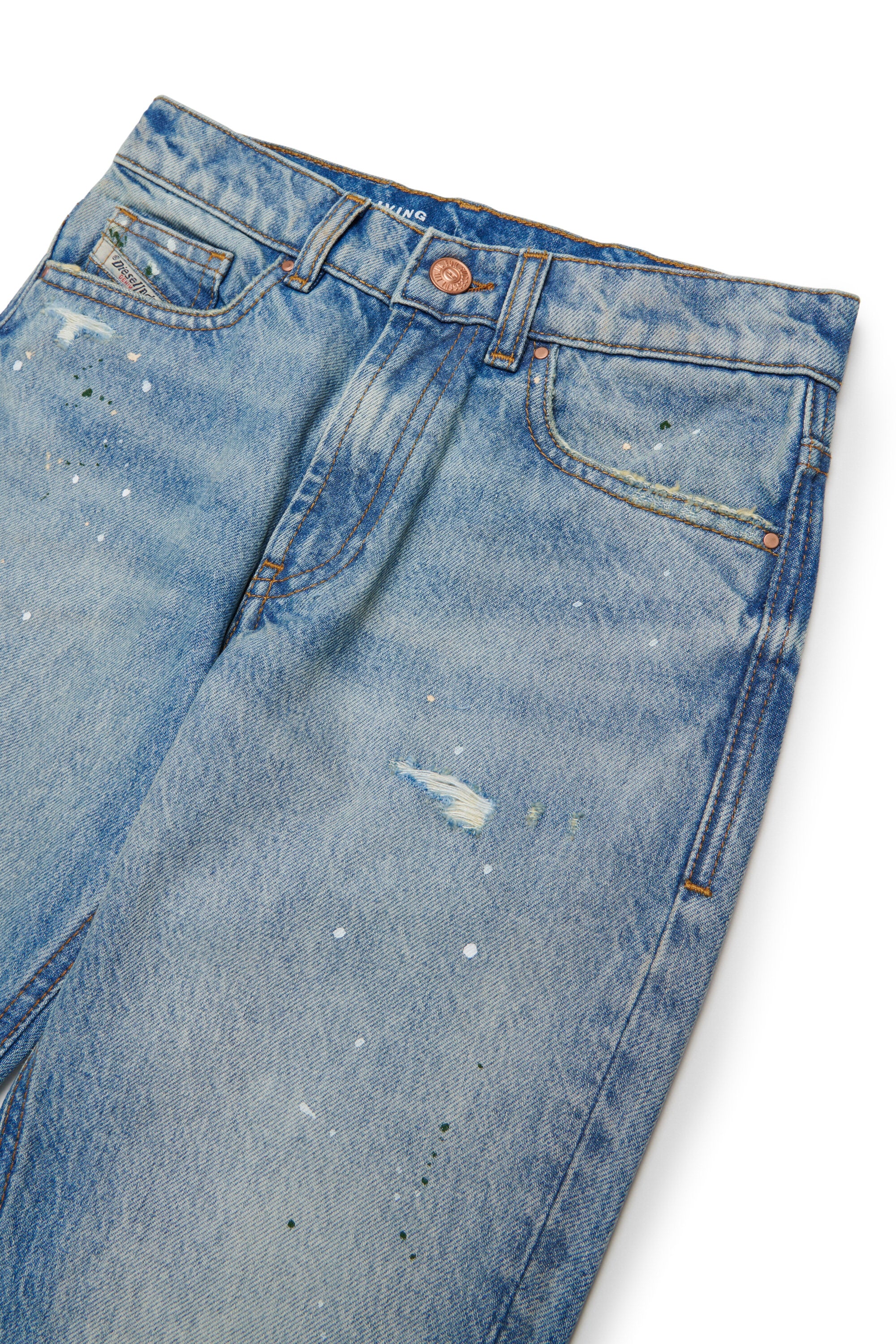 Jeans corte regular en denim azul claro - D-Lucas