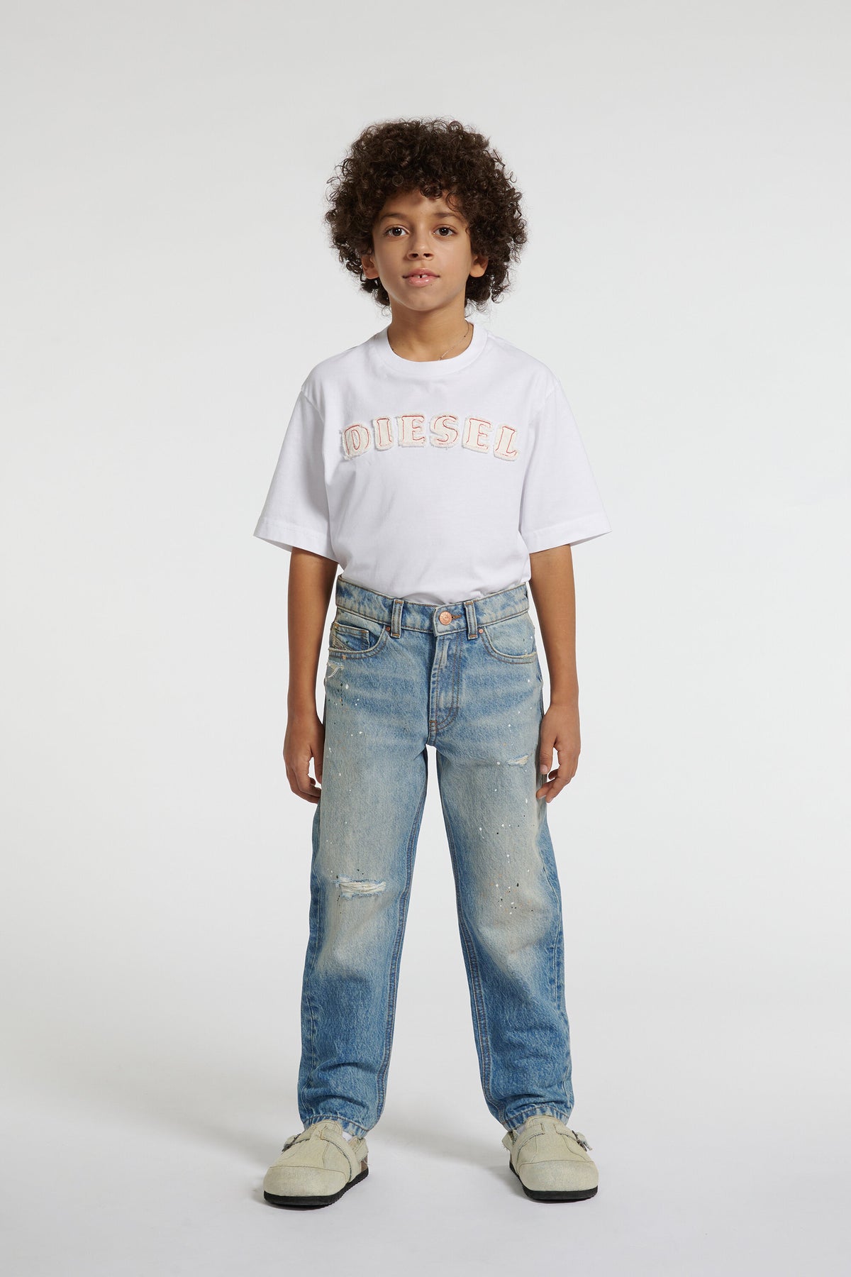 Jeans corte regular en denim azul claro - D-Lucas