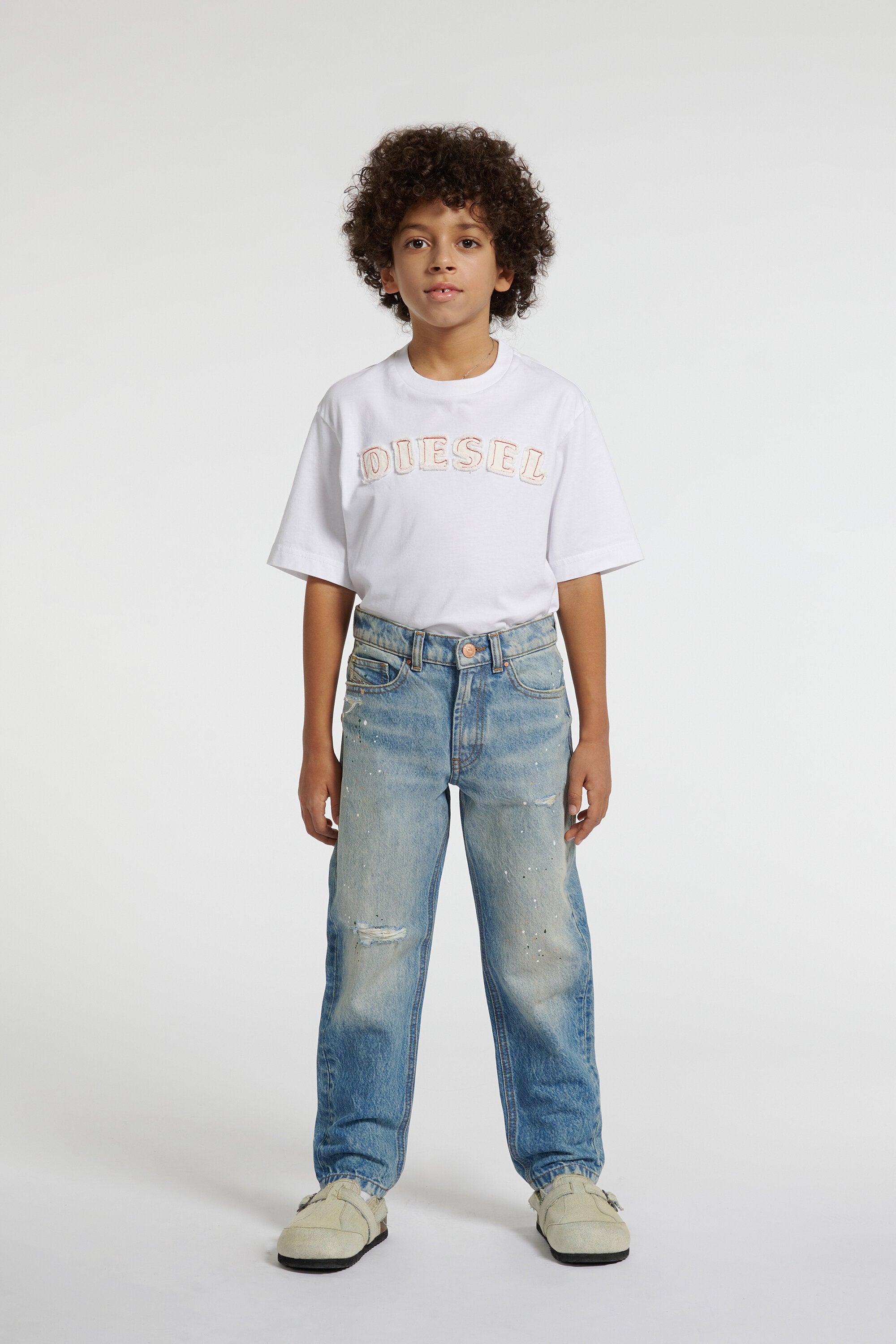 Jeans corte regular en denim azul claro - D-Lucas