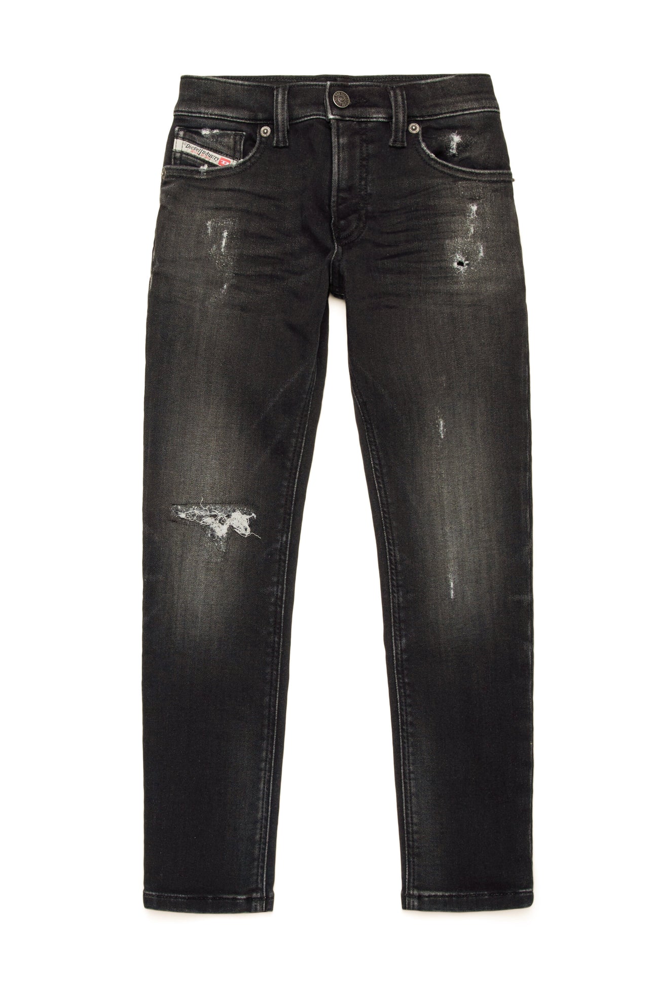 Black straight JoggJeans® with abrasions - 1995 