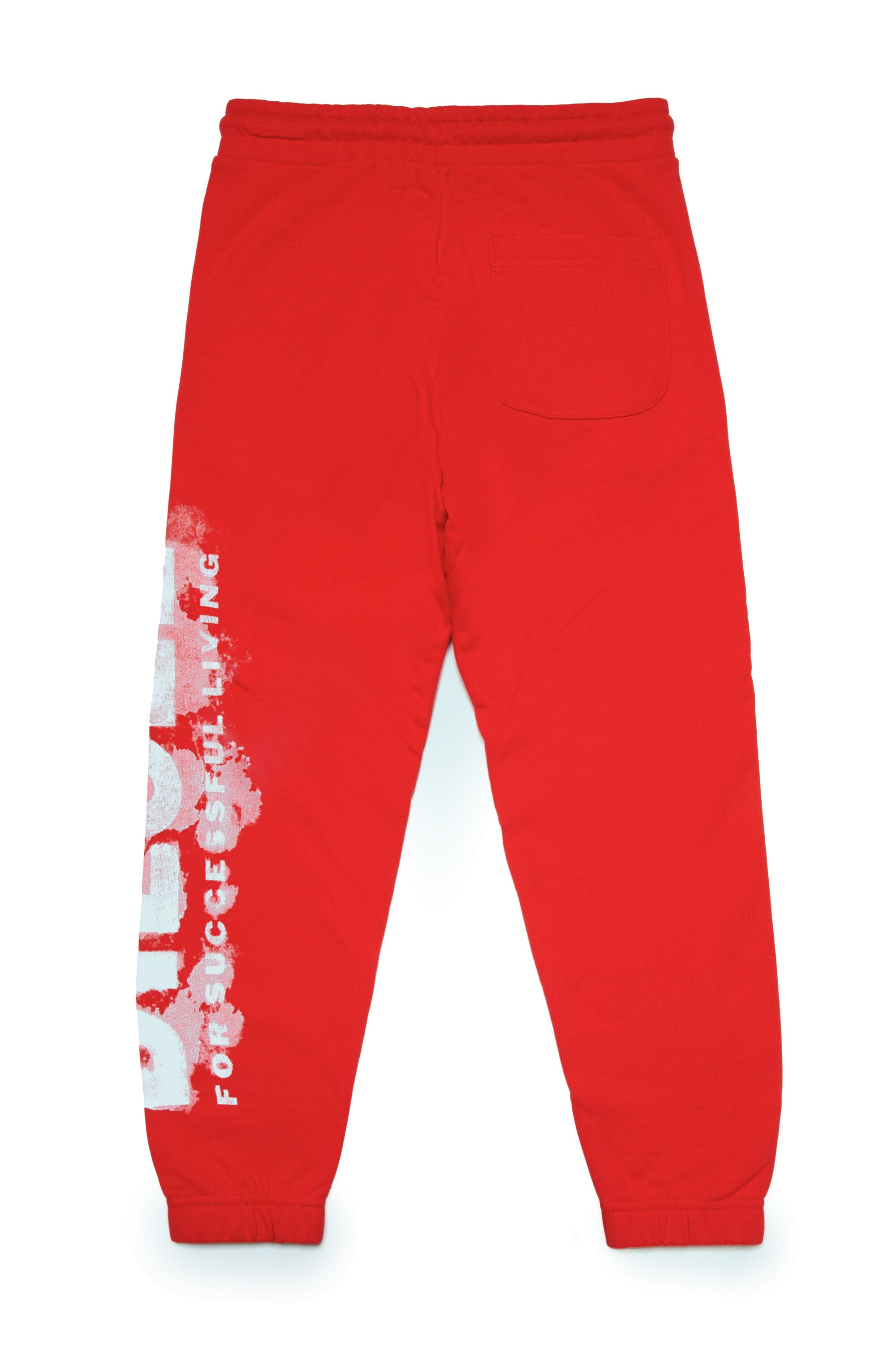 Pantalones deportivos de felpa con logotipo efecto acuarela