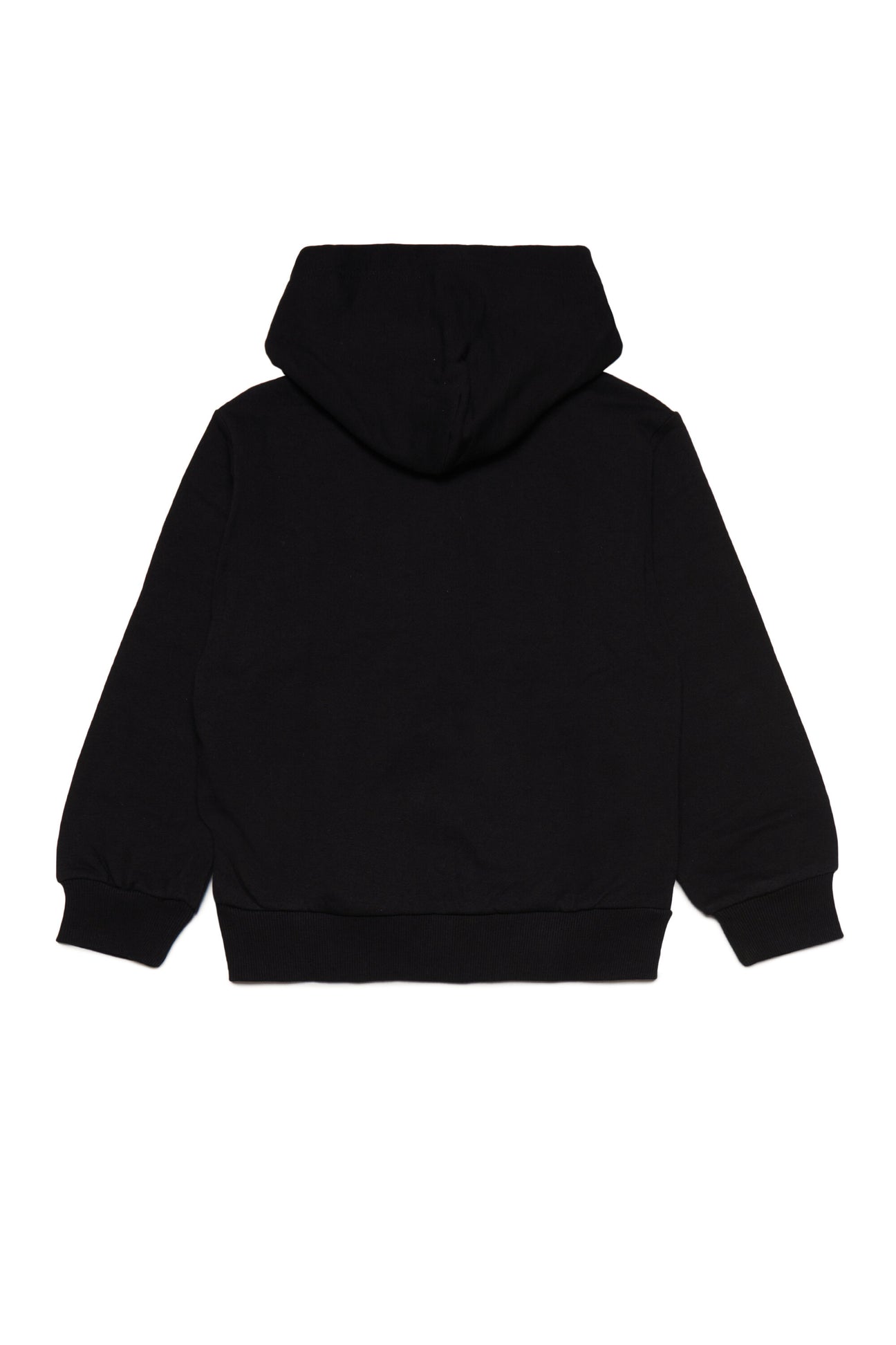 Hooded cotton sweatshirt with sectioned logo Hooded cotton sweatshirt with sectioned logo