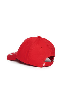 Gorra de béisbol de gabardina con logotipo efecto acuarela