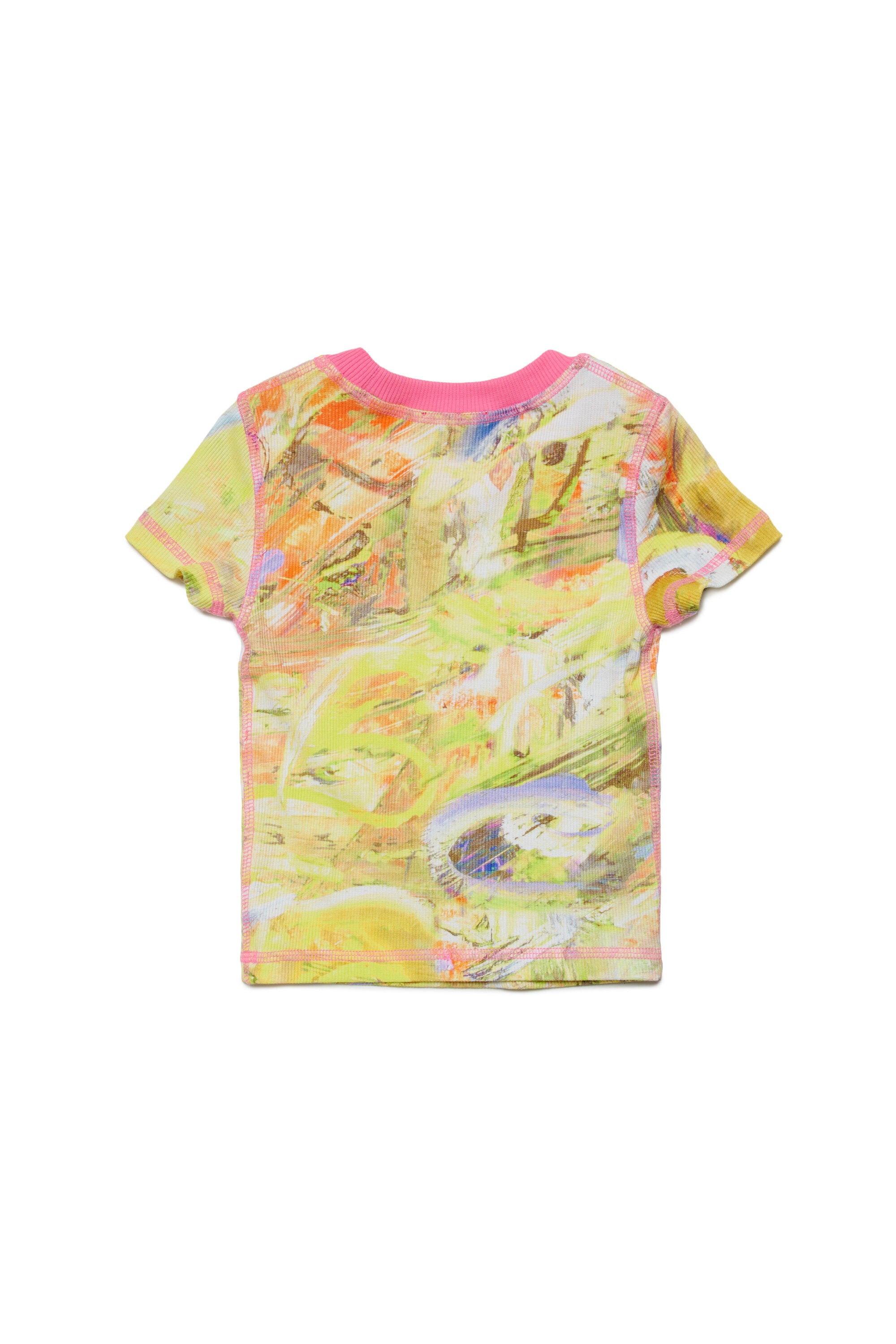 Camiseta allover abstracta