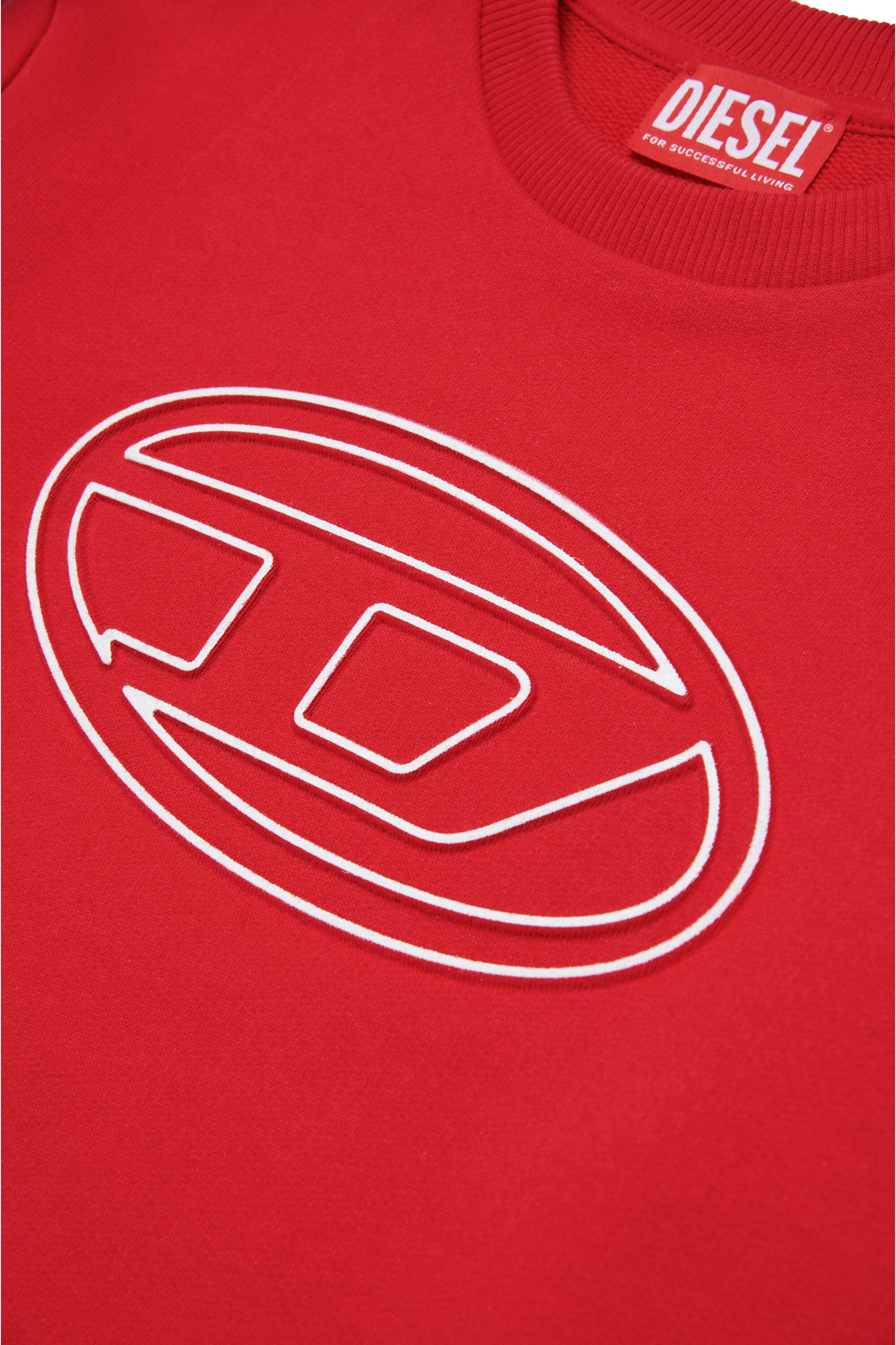 Sudadera de cuello redondo con logotipo Oval D