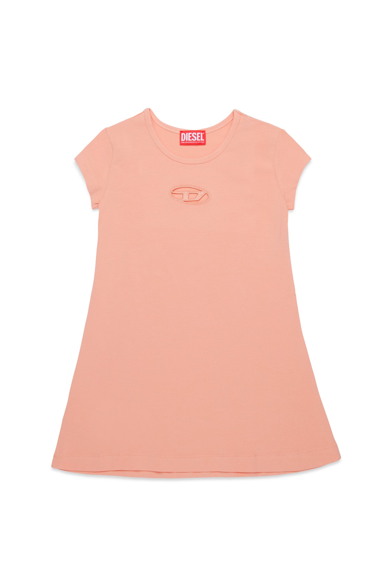 Cotton dress with Oval D logo 