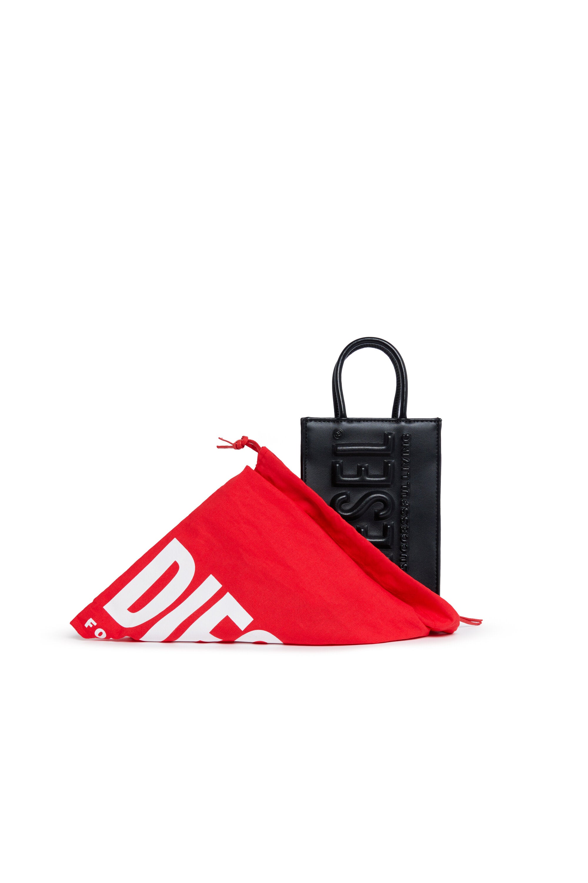 Bolso mini shopper con logo maxi