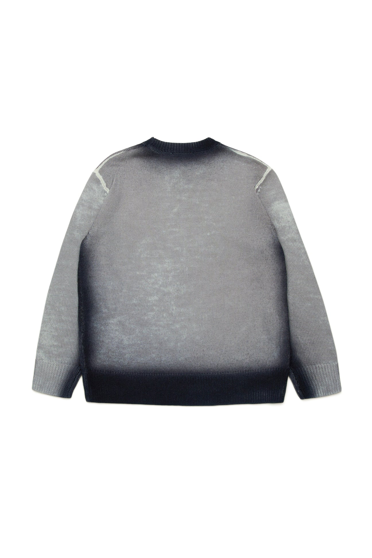 Wool pullover with sprayed finish Wool pullover with sprayed finish