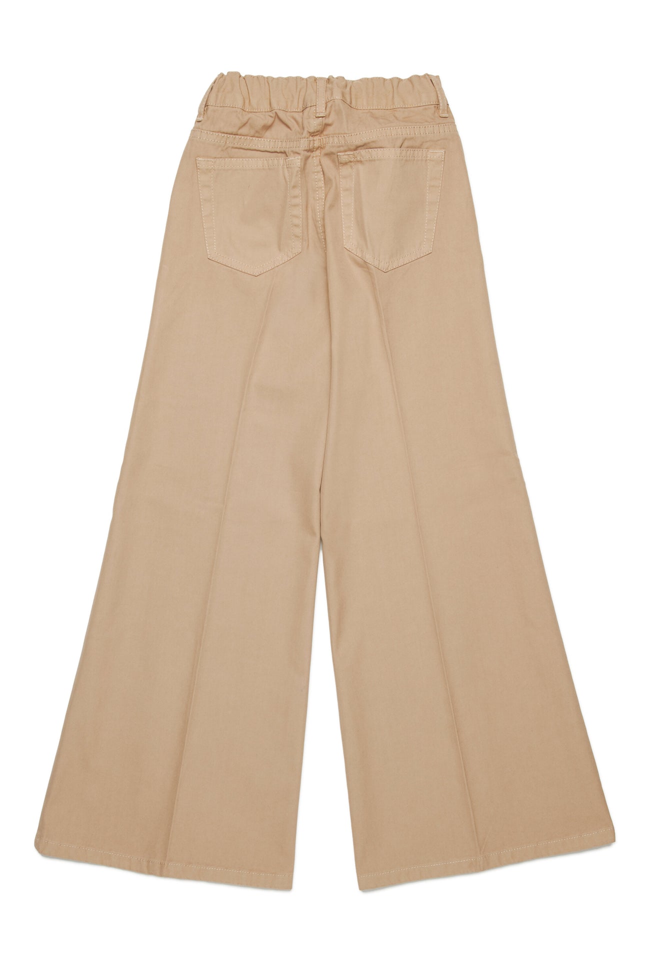 Pantalón ancho de tejido gabardina con logo oval D Pantalón ancho de tejido gabardina con logo oval D