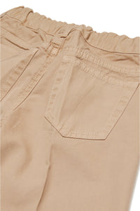 Pantalón ancho de tejido gabardina con logo oval D