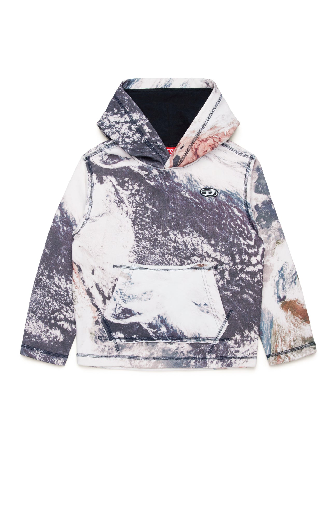 All-over Planet Camou hooded sweatshirt 