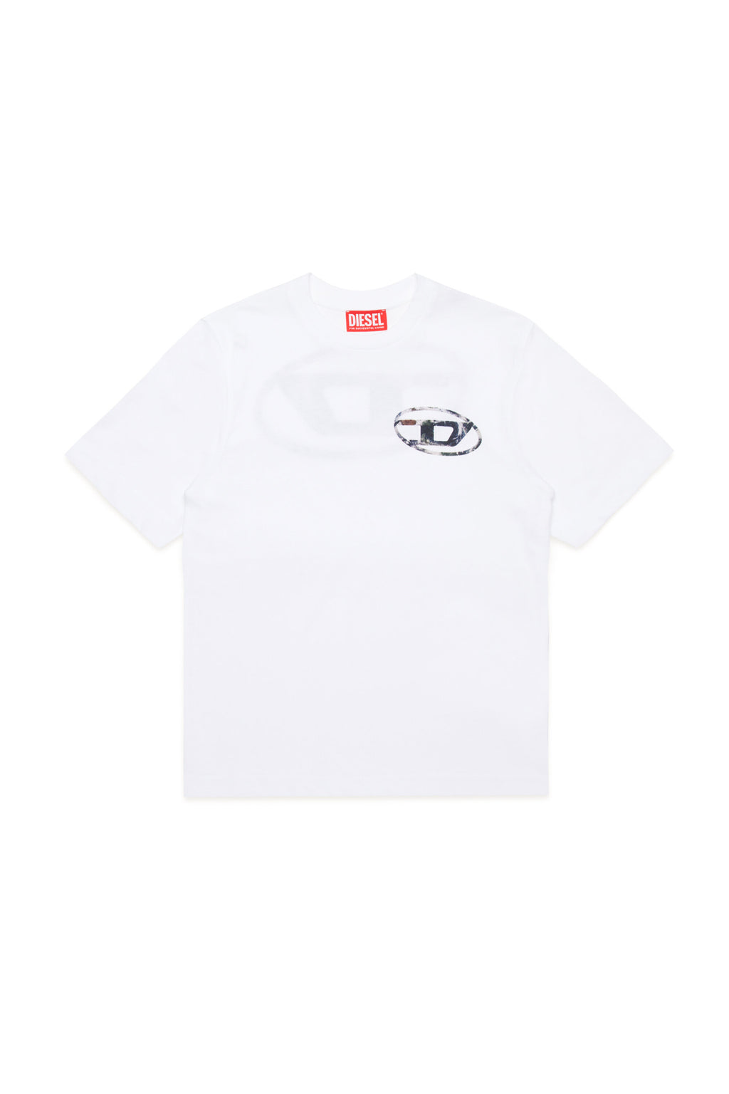 Camiseta con logo oval D Planet Camou