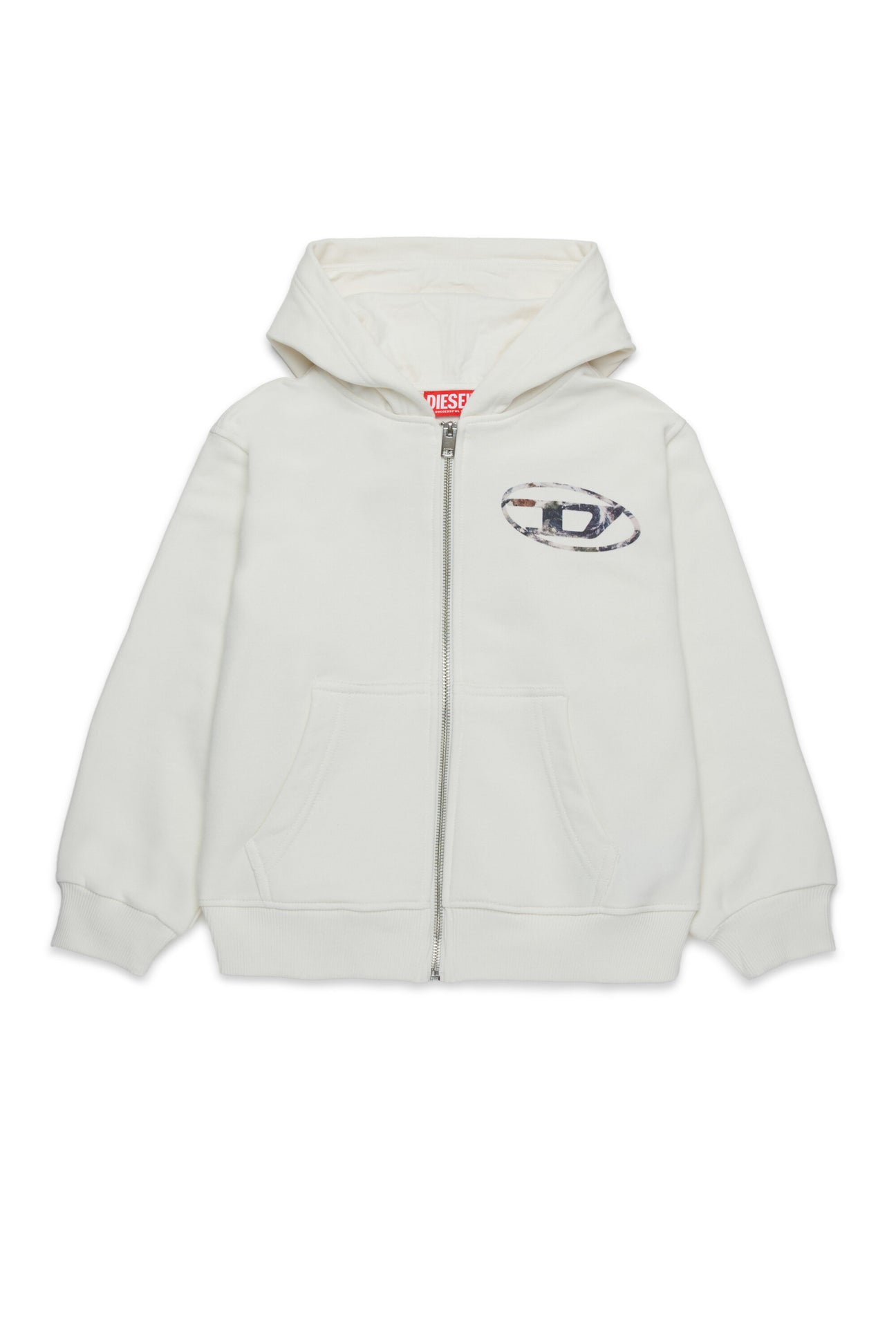 Sudadera con capucha y logo oval D Planet Camou 