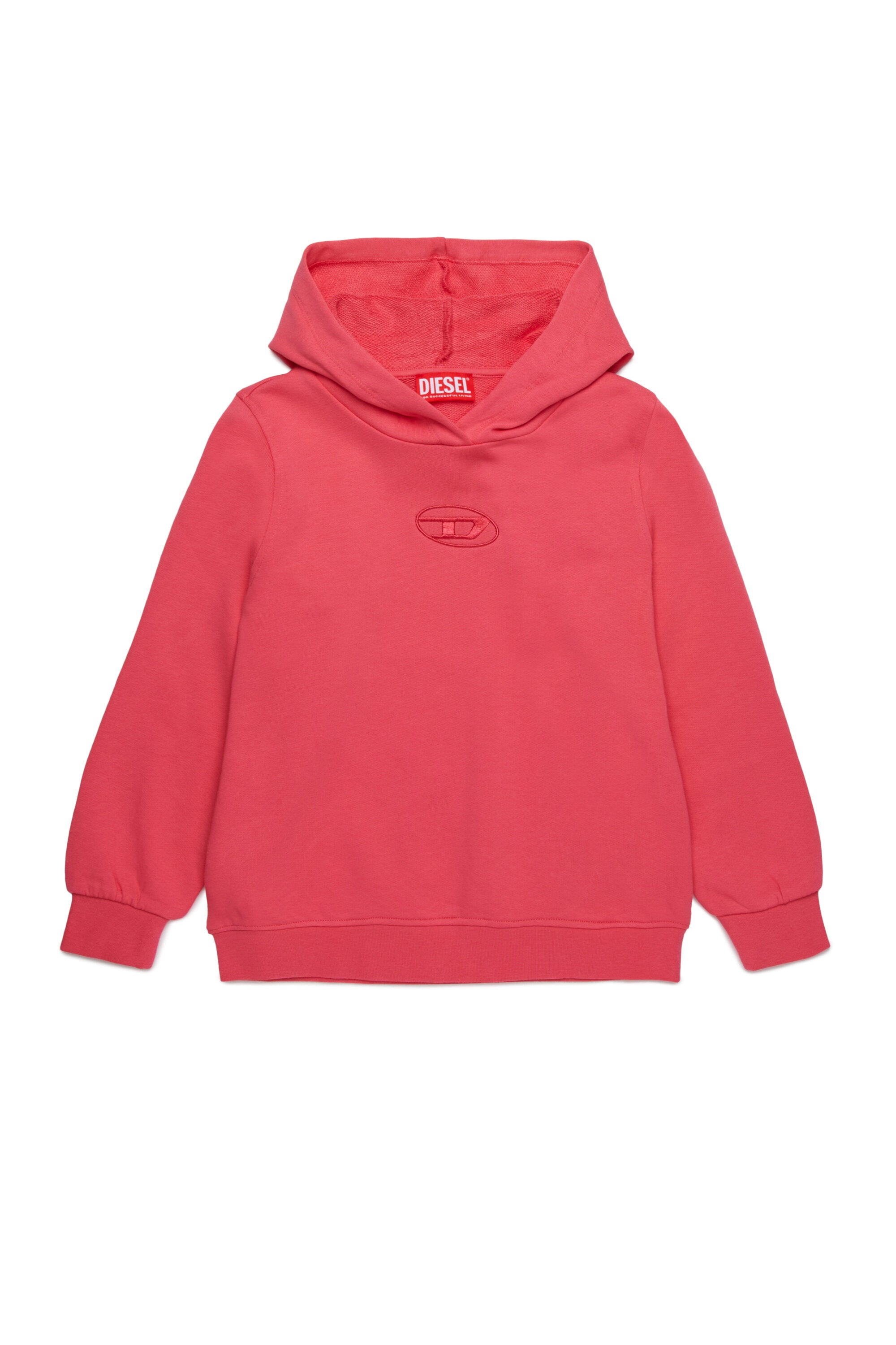 Sudadera con capucha y logo oval D bordado