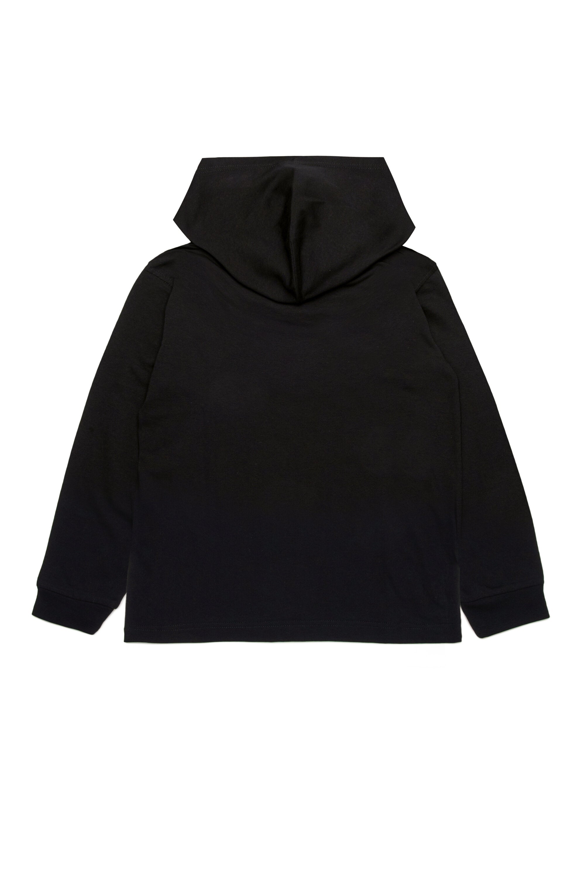 Hooded T-shirt with oval D logo