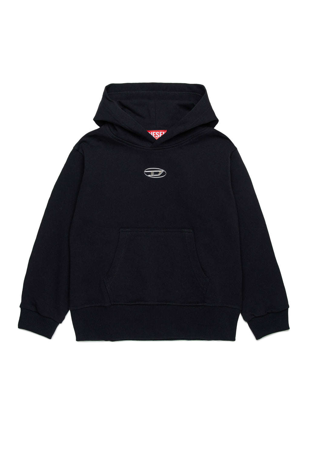 Sudadera con capucha y logo oval D