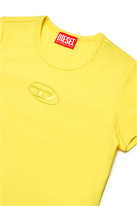 Camiseta con logo oval D bordado