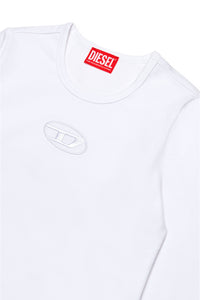 Camiseta de manga larga con logo oval D