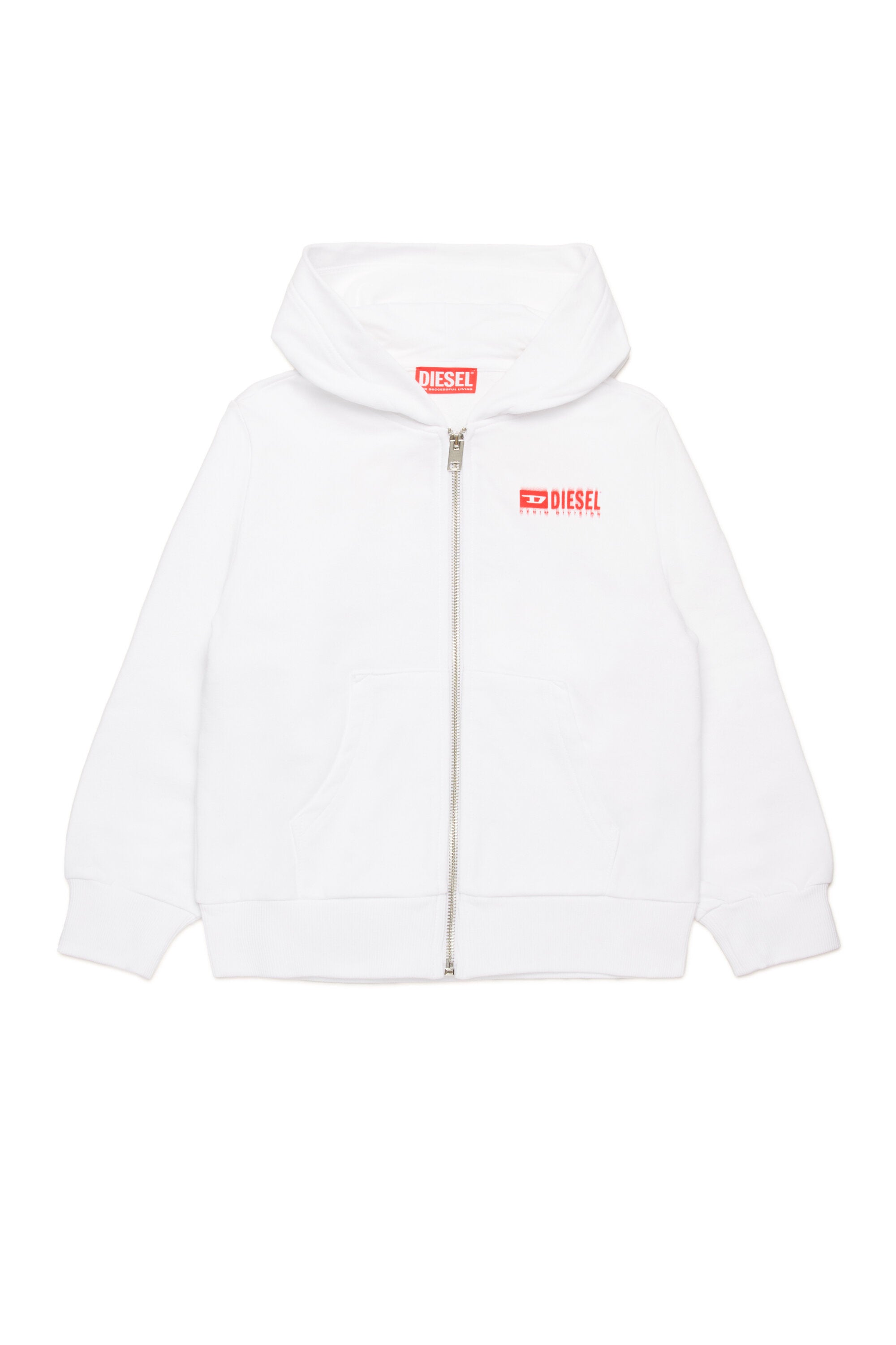 Hooded sweatshirt with degradé logo