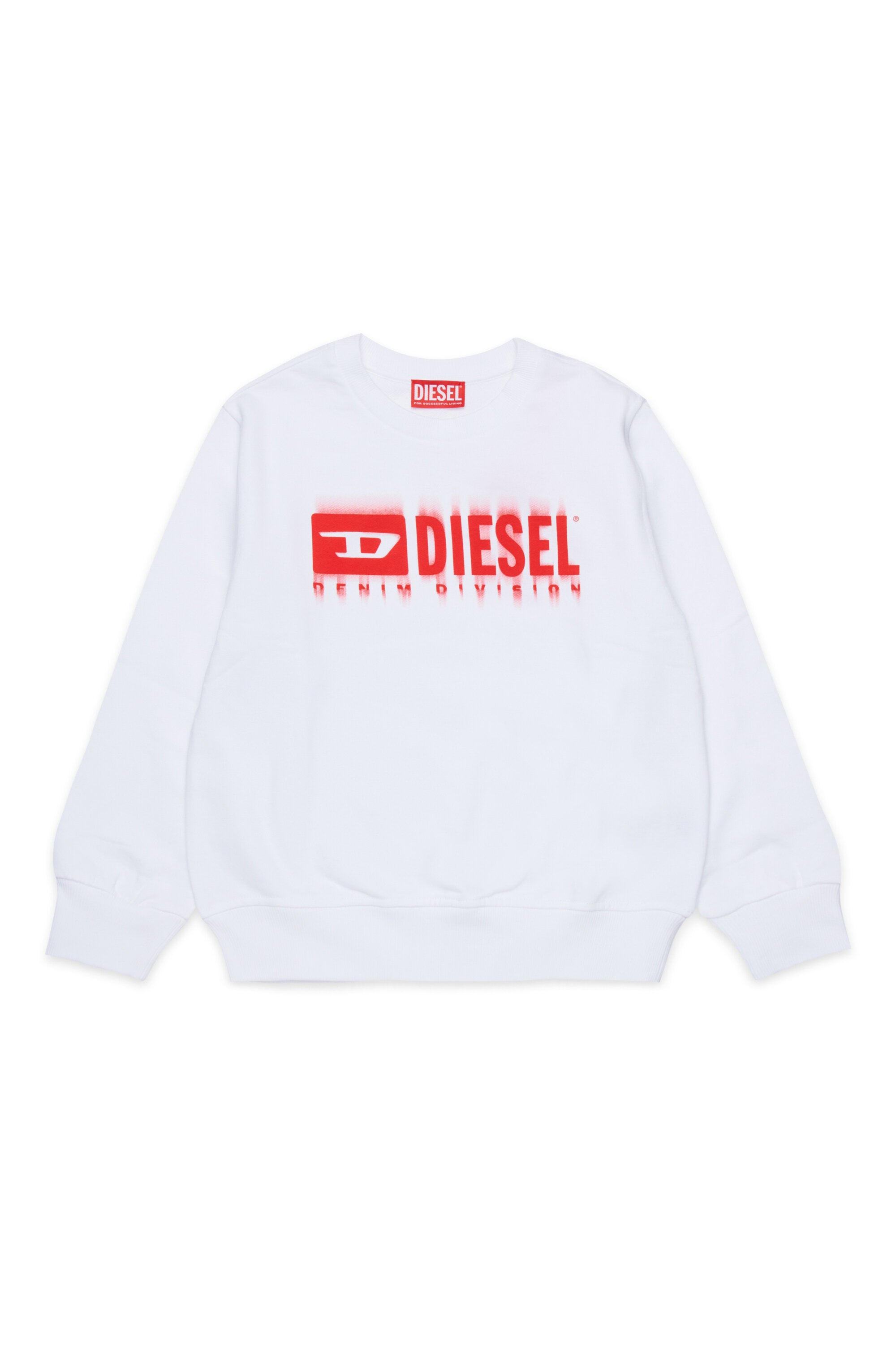 DIESEL boys' degradé branded crew-neck sweatshirt BRAVE KID