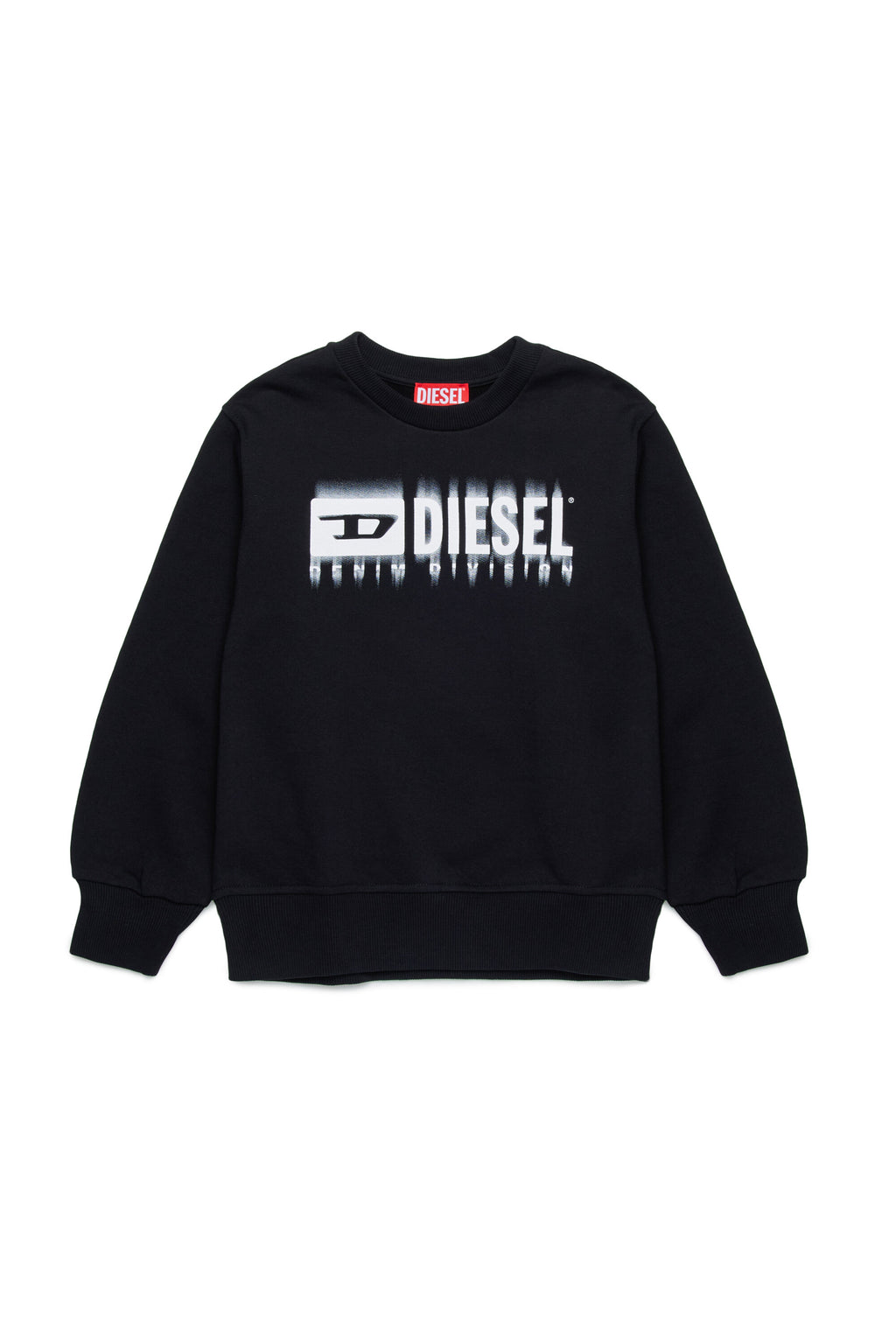 Degradé branded crew-neck sweatshirt