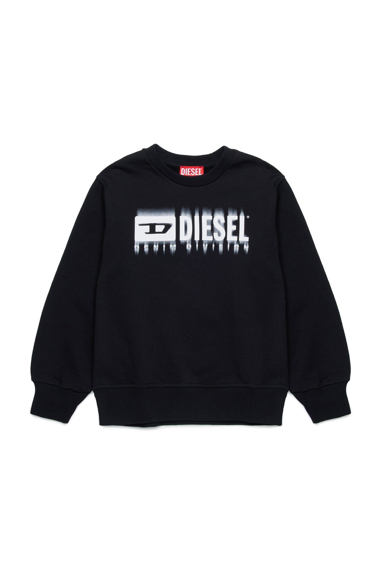 Degradé branded crew-neck sweatshirt 