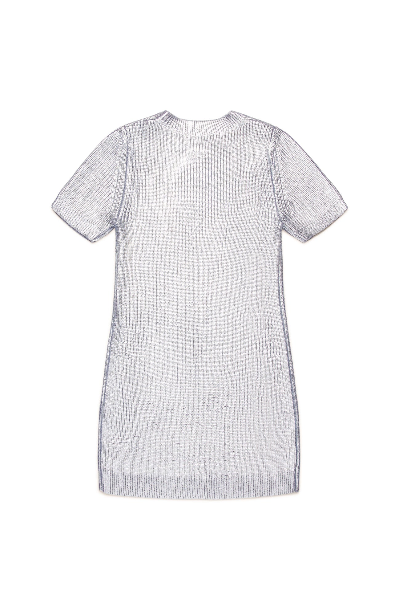 All-over silver mylar ribbed dress All-over silver mylar ribbed dress
