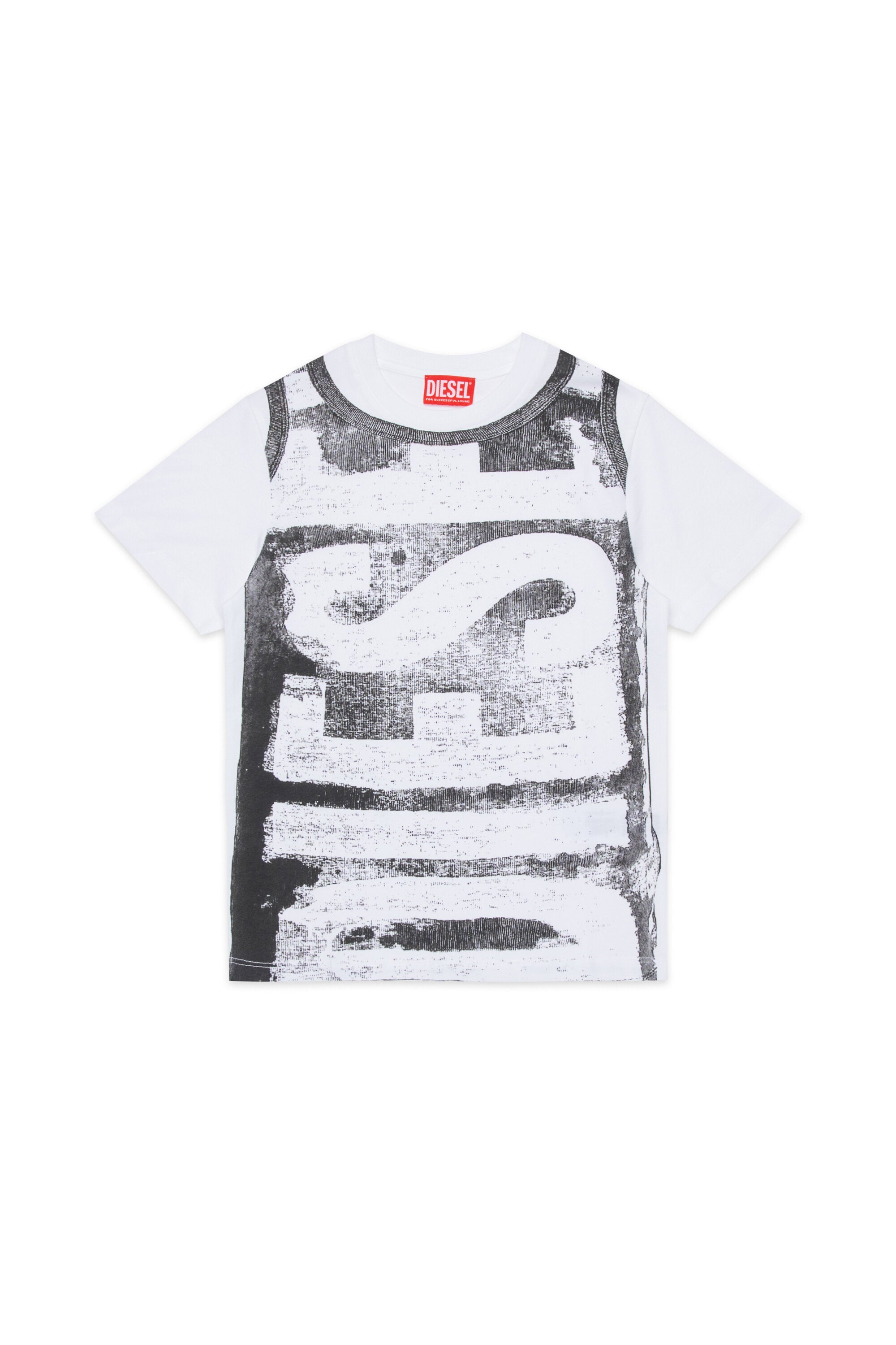 Camiseta de punto con maxilogotipo Diesel