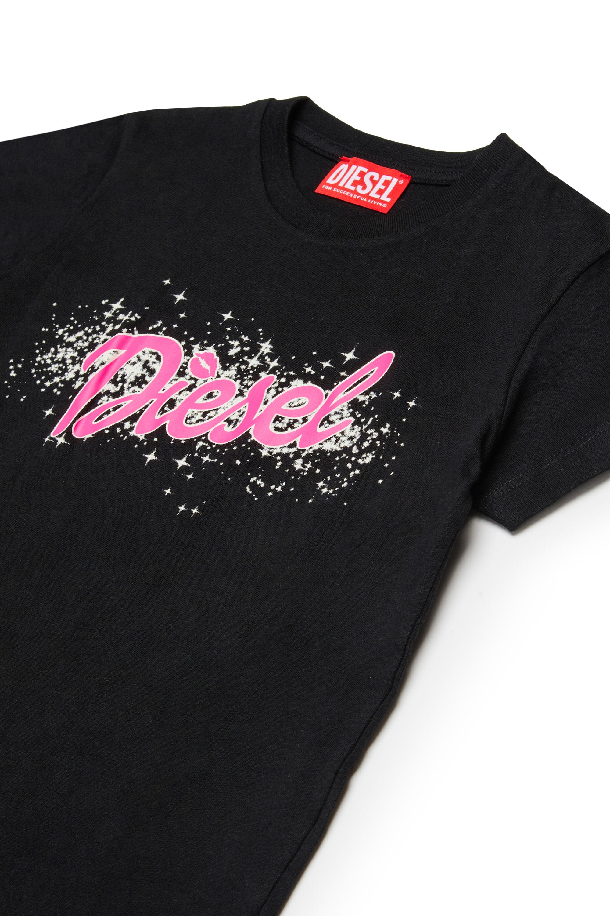 Conjunto de camiseta y pantalón corto de punto con logo