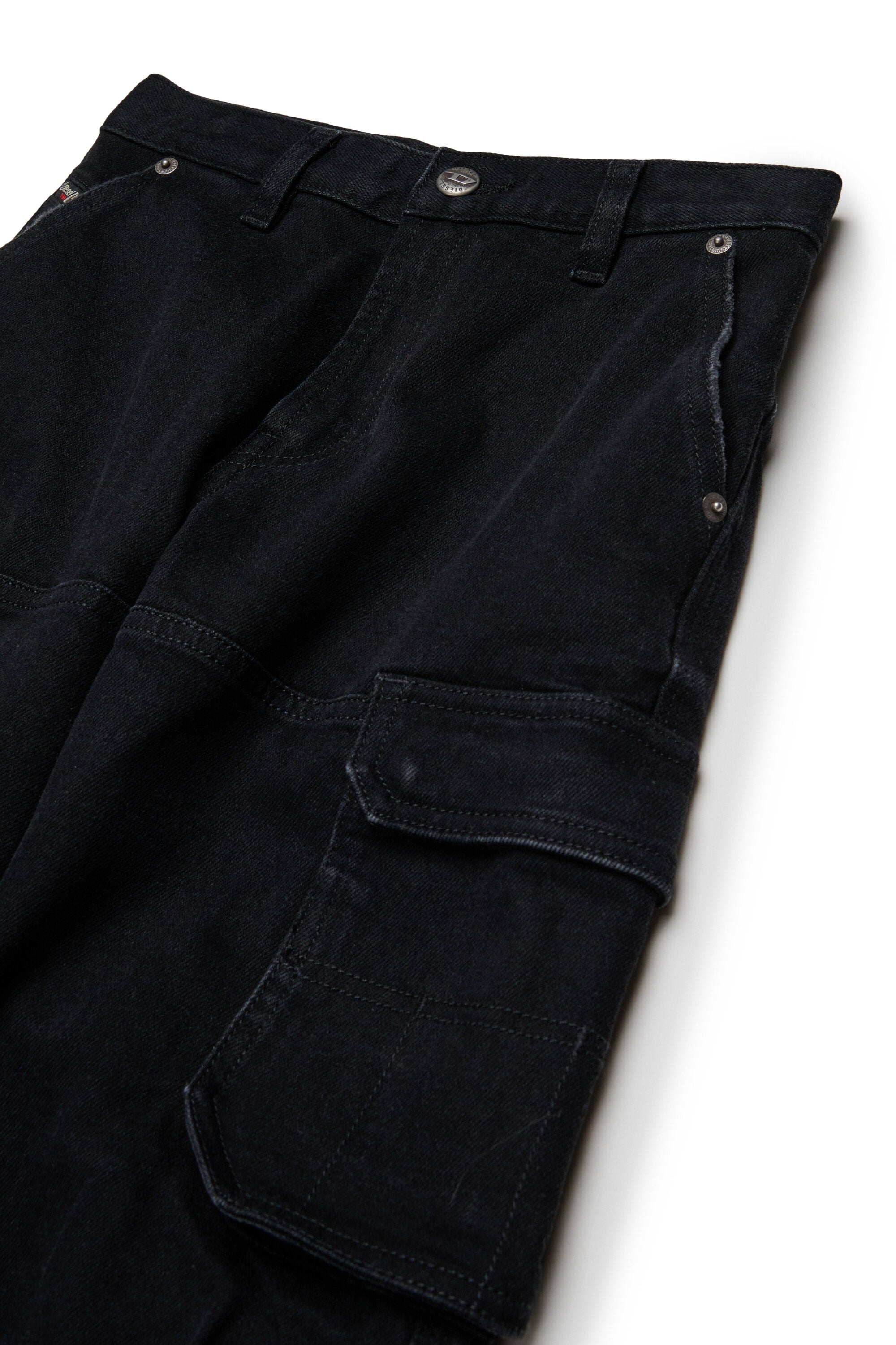 Black relaxed jeans - D-Dave Cargo