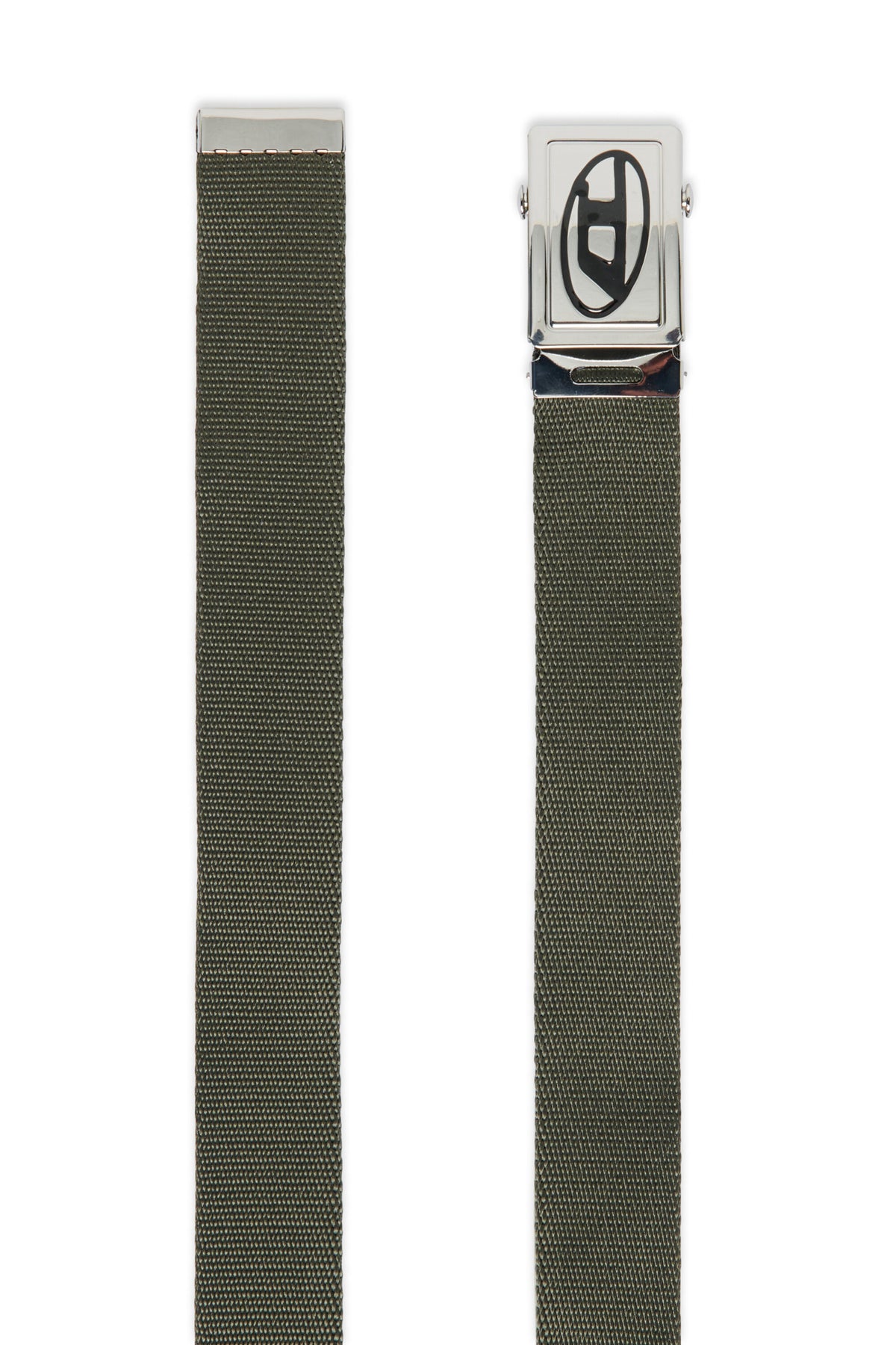 Cinturón de lona con logotipo Oval D