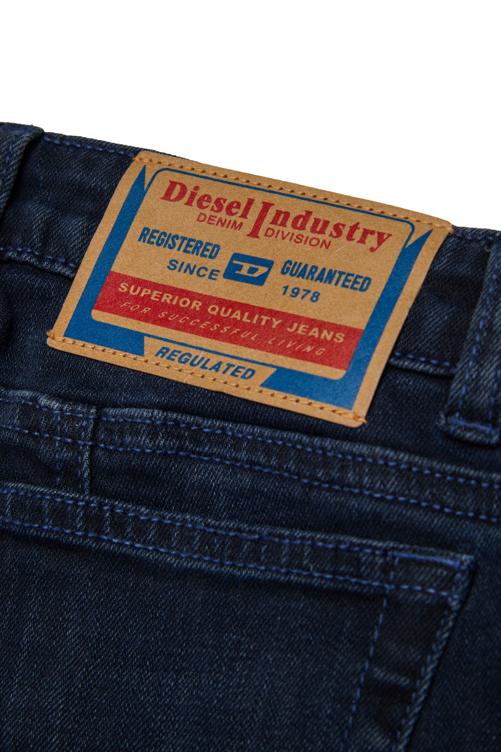 Blue-black shaded flare jeans - D-Pam