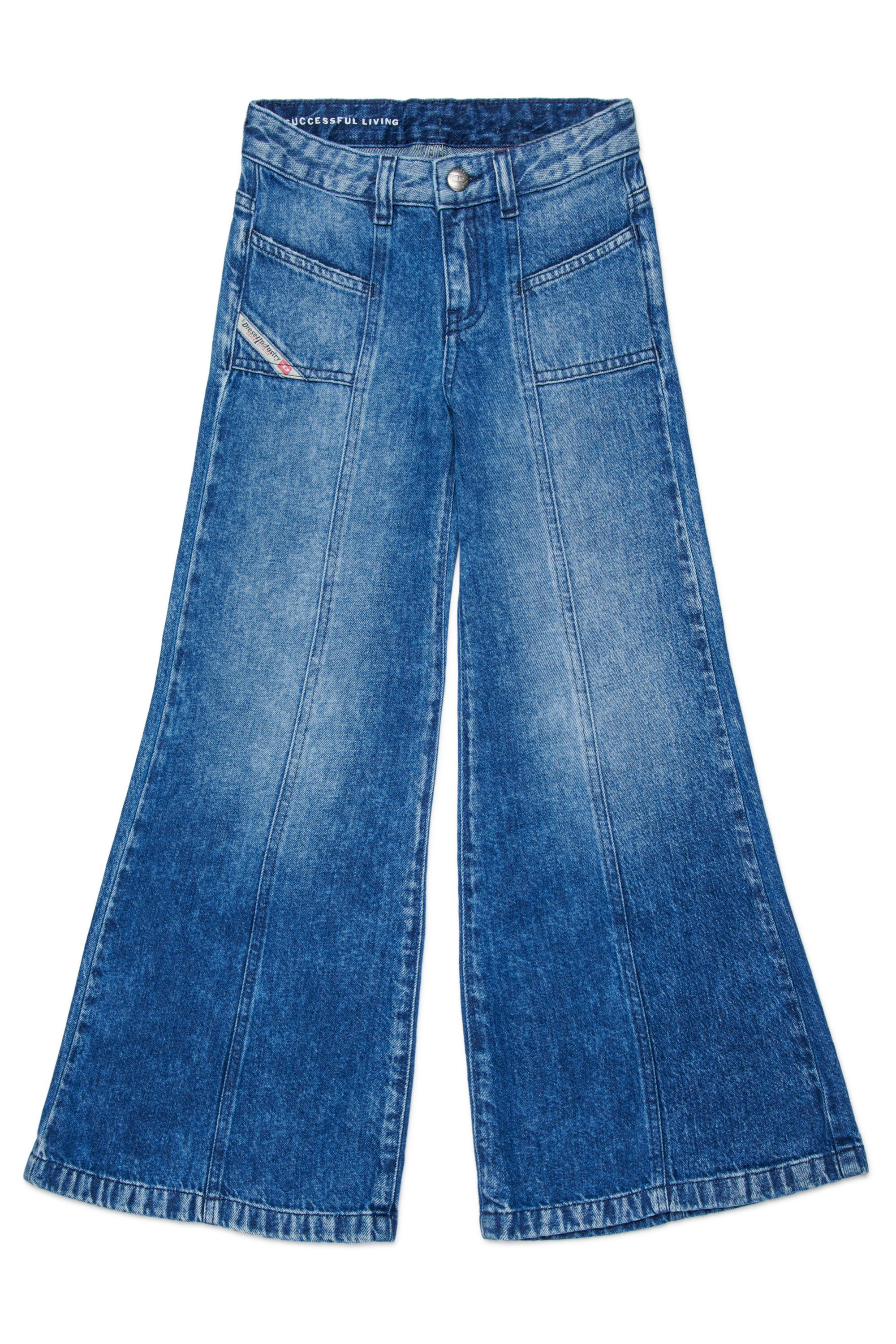 Jeans flare fit lavado azul medio - D-Pam