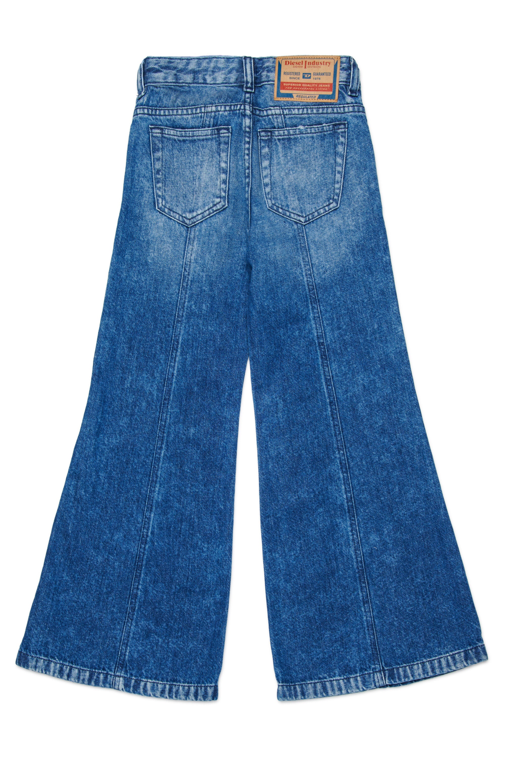 Jeans flare fit lavado azul medio - D-Pam